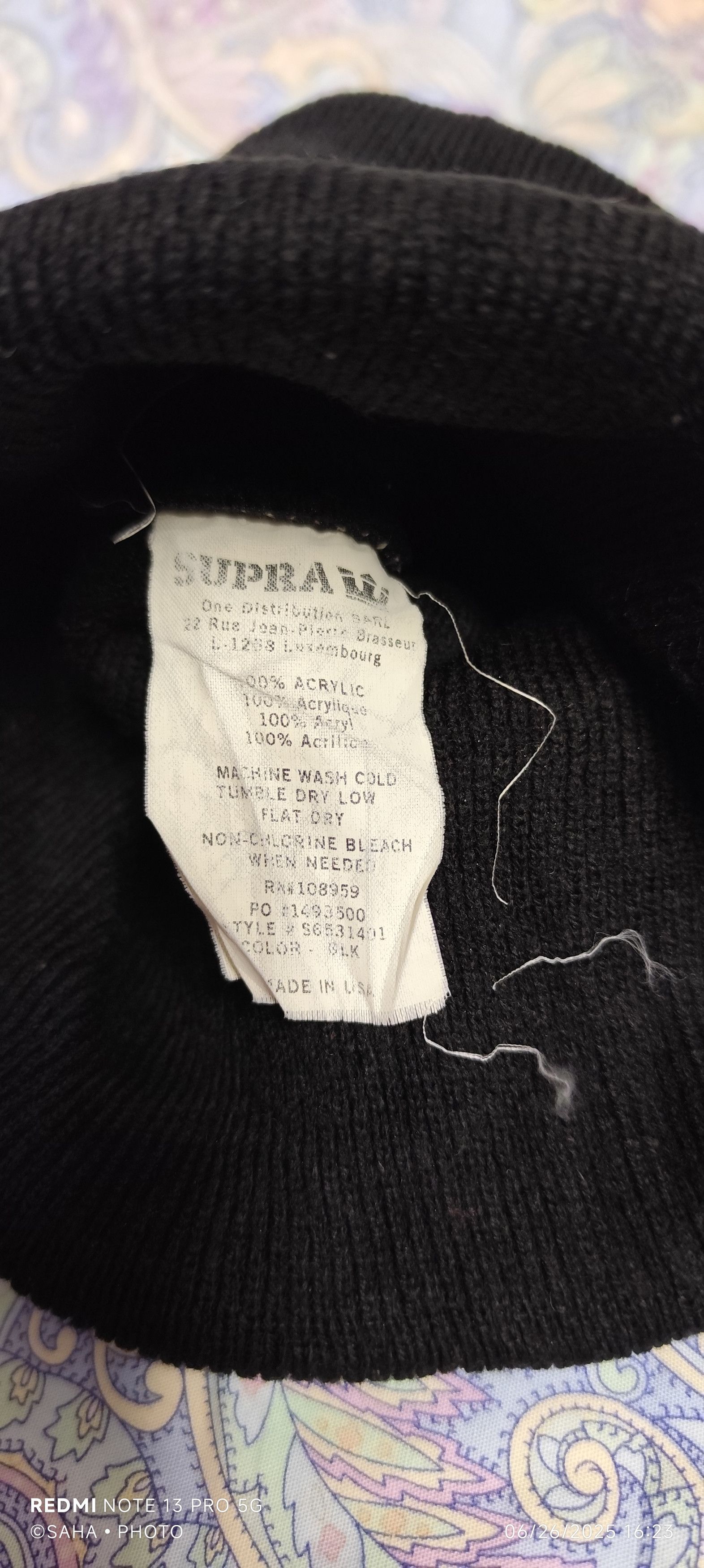 Supra Supra Beanie Size ONE SIZE - 3 Thumbnail