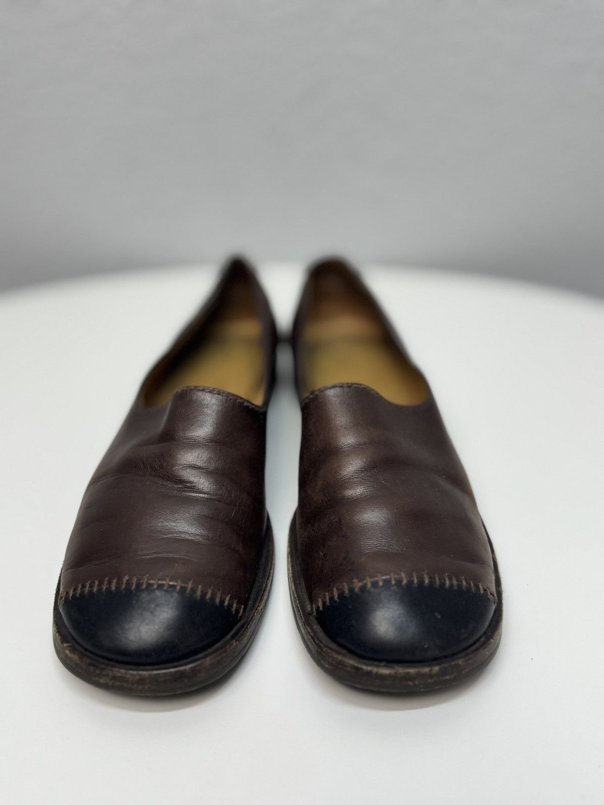Western Rise Vintage Leather Shoes Ankle Prada style Margiela western Size US 7 / EU 40 - 4 Thumbnail