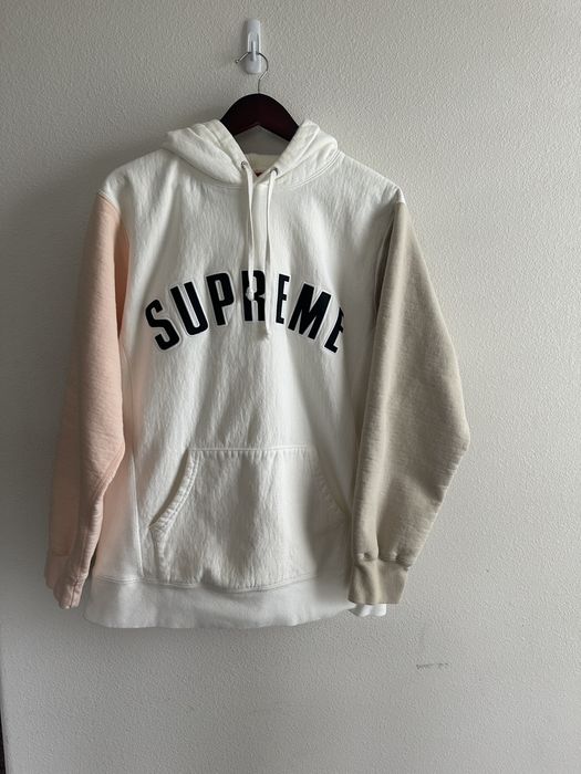 Supreme Supreme Arc Logo Color Blocked Hooded Sweatshirt | Grailed