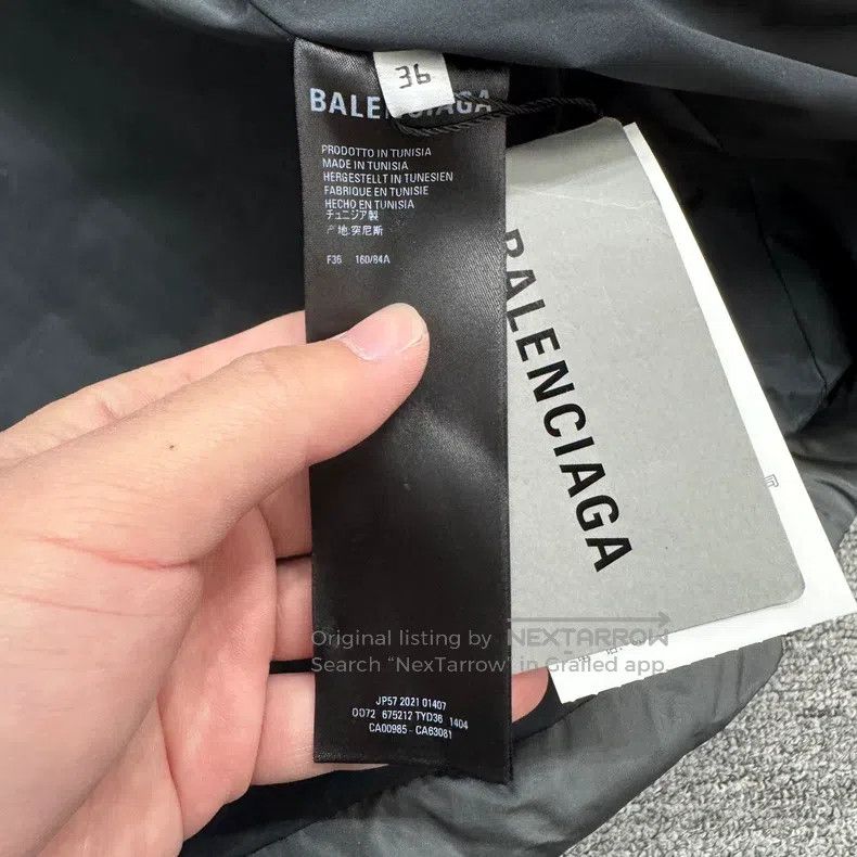 Balenciaga Balenciaga Grey Printed Cotton Jacket Size XS / US 0-2 / IT 36-38 - 3 Thumbnail