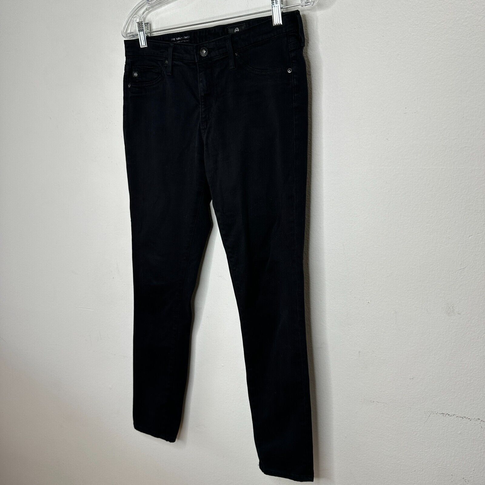 AG Adriano Goldschmied Adriano Goldschmeid Black Ankle Mid Rise Skinny Jeans 27 Size 27" / US 4 / IT 40 - 2 Thumbnail