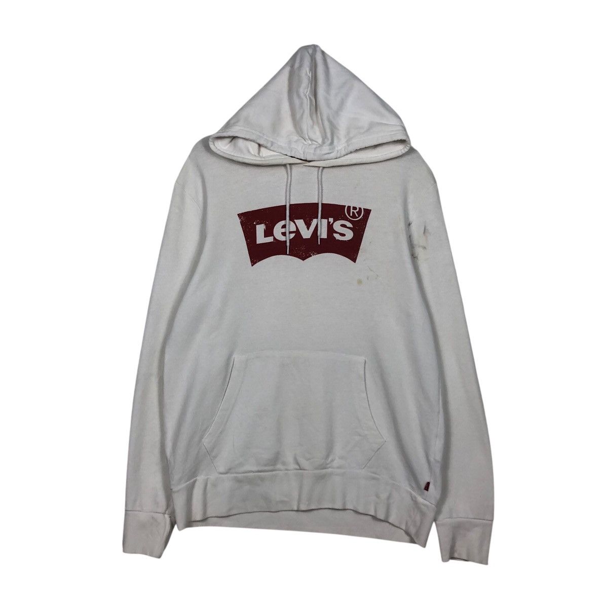 Japanese Brand 📌Vintage Hoodie Levi's Big Logo Spell Out Design Size US M / EU 48-50 / 2 - 2 Thumbnail