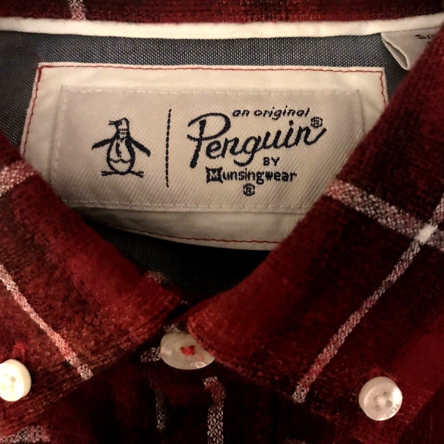Original Penguin Original Penguin Shirt Mens Small Nep Plaid Woven Button Up Rococo Red NEW Size US S / EU 44-46 / 1 - 2 Thumbnail