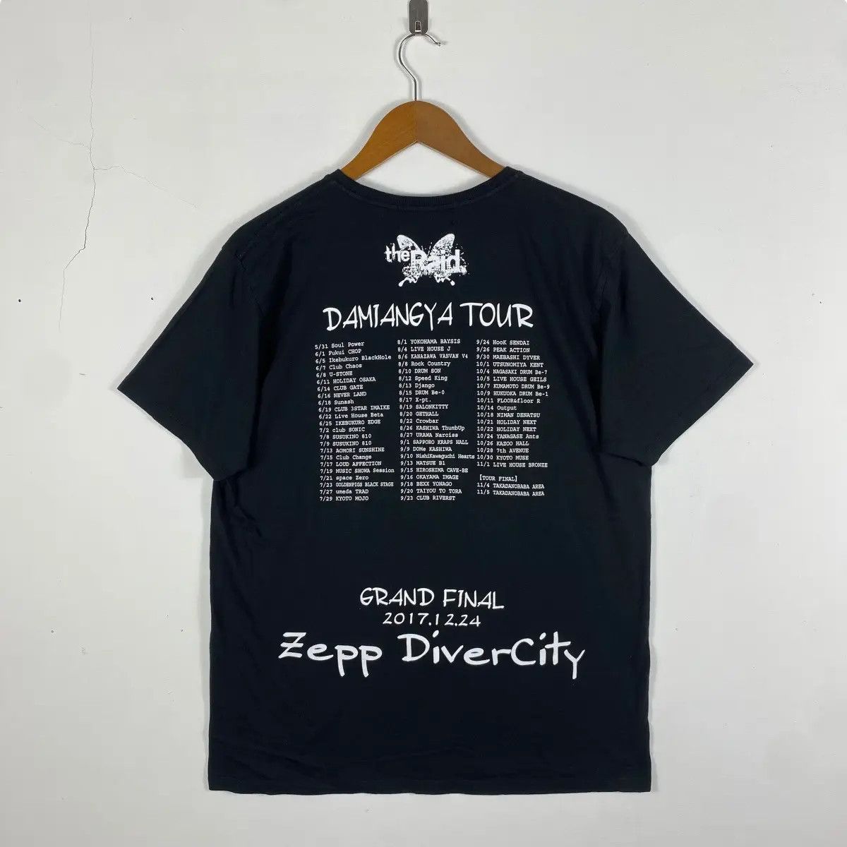 Band Tees THE RAID Damiangya Tour Japanese Band Tee Shirt Medium Size Size US M / EU 48-50 / 2 - 4 Thumbnail