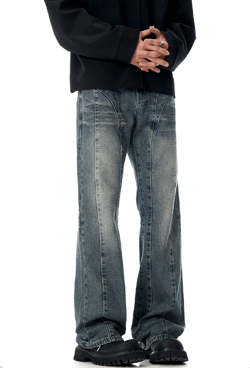 Japanese Brand × Vintage American retro blue cleanfit straight jeans Size US 32 / EU 48 - 4 Thumbnail