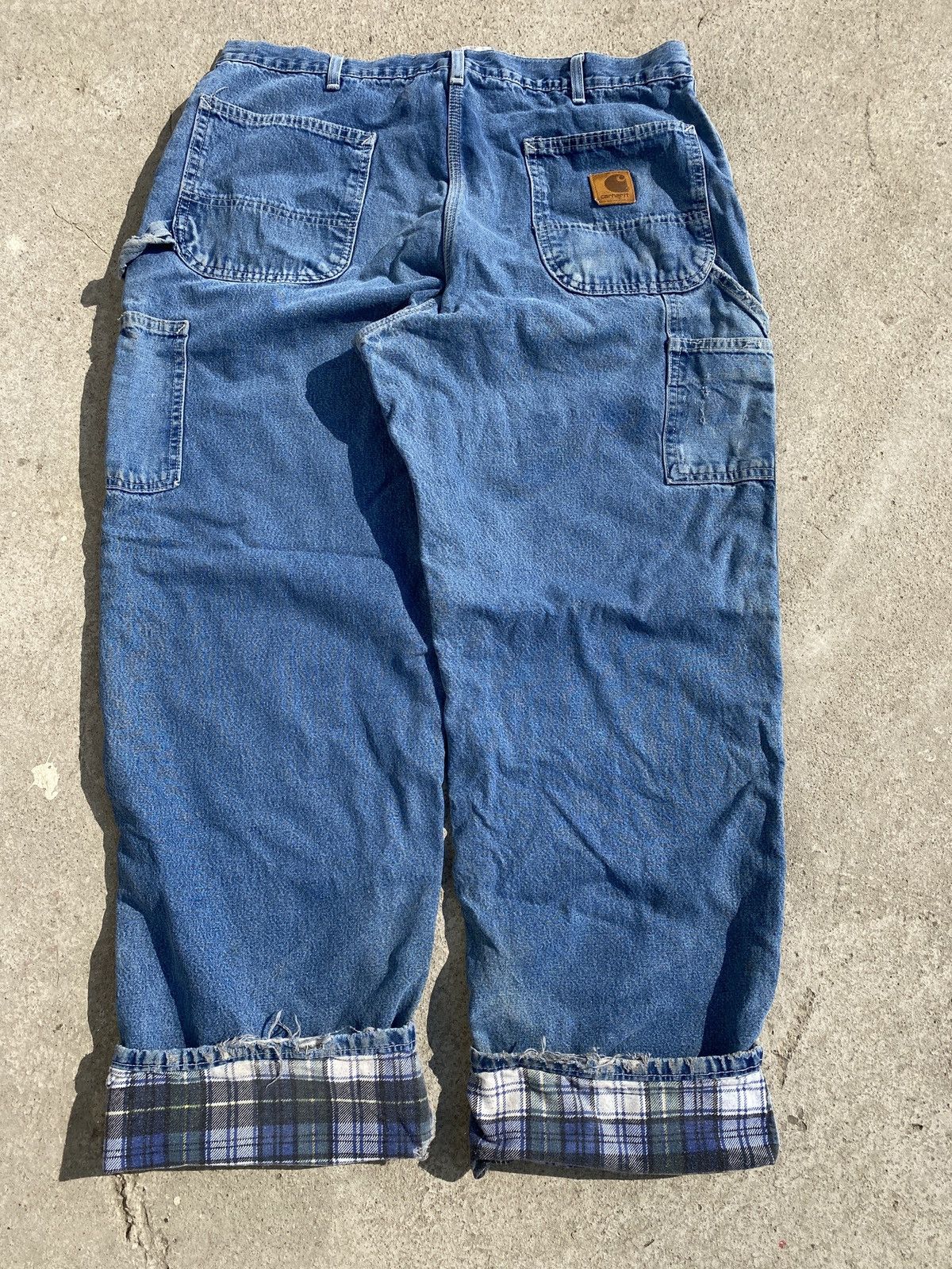 Crazy Vintage Carhartt Thrashed Flannel Lined Pant