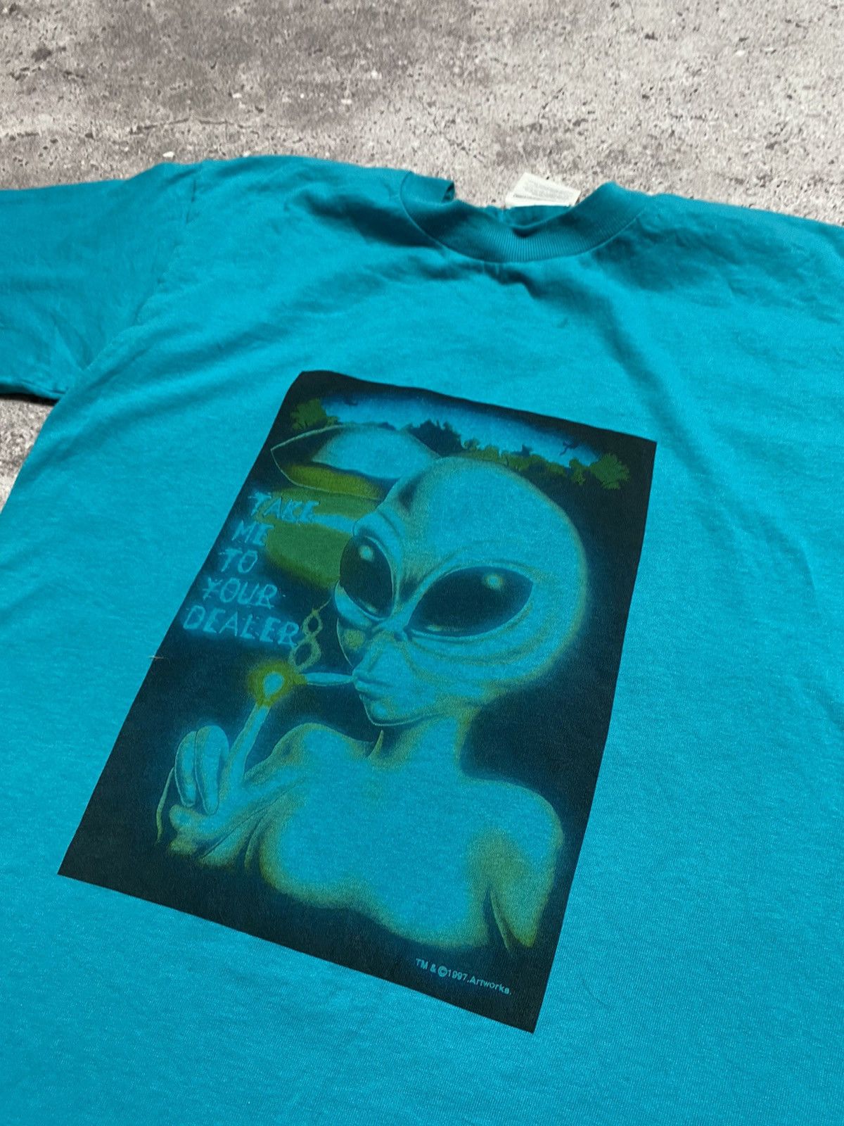 Alien Workshop Vintage 1997 Artworks Alien “Take me your Dealer” Size US S / EU 44-46 / 1 - 1 Thumbnail