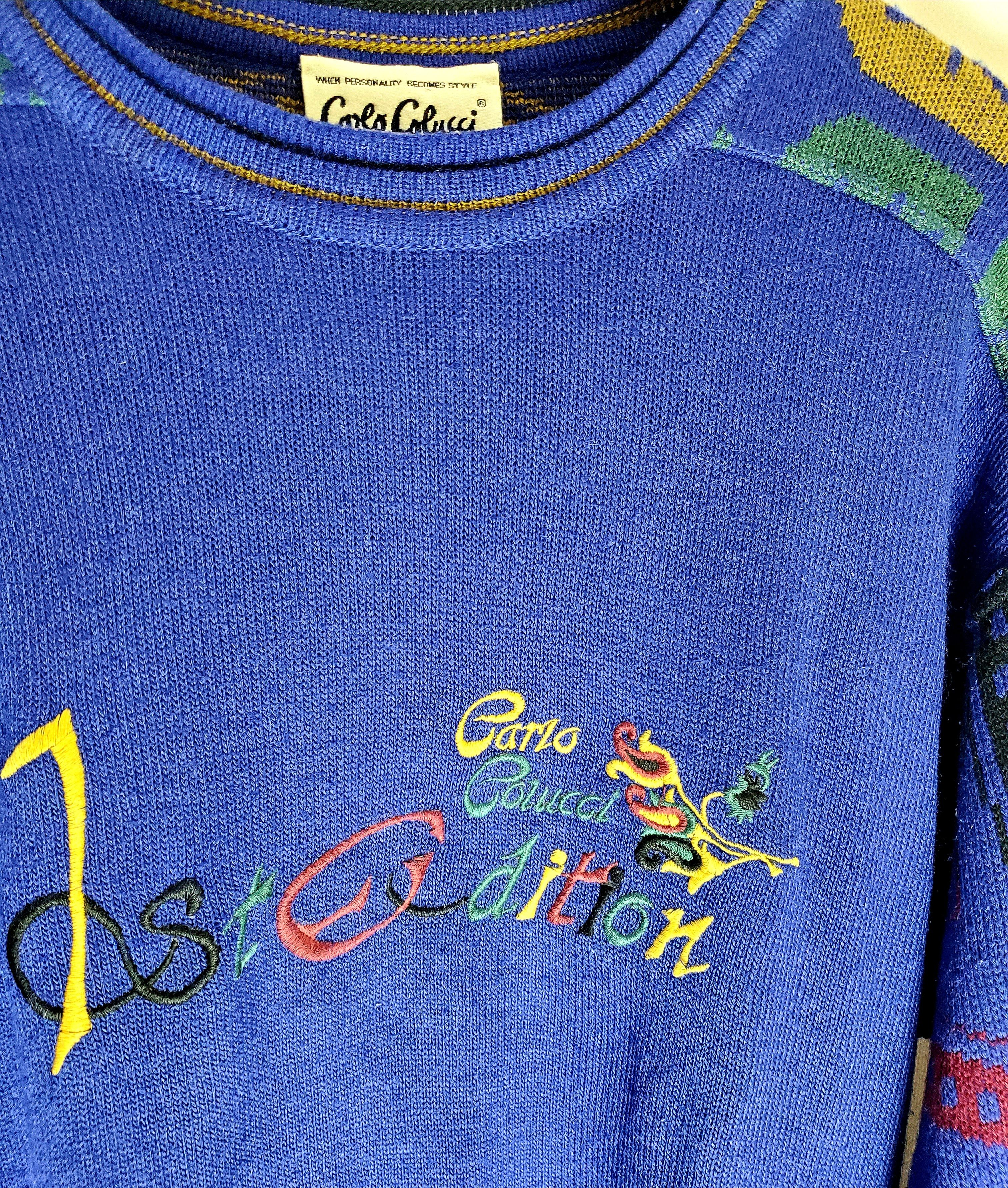 Carlo Colucci × Vintage Carlo Colucci men's sweater 1st edition L perfect condition Size US L / EU 52-54 / 3 - 3 Thumbnail