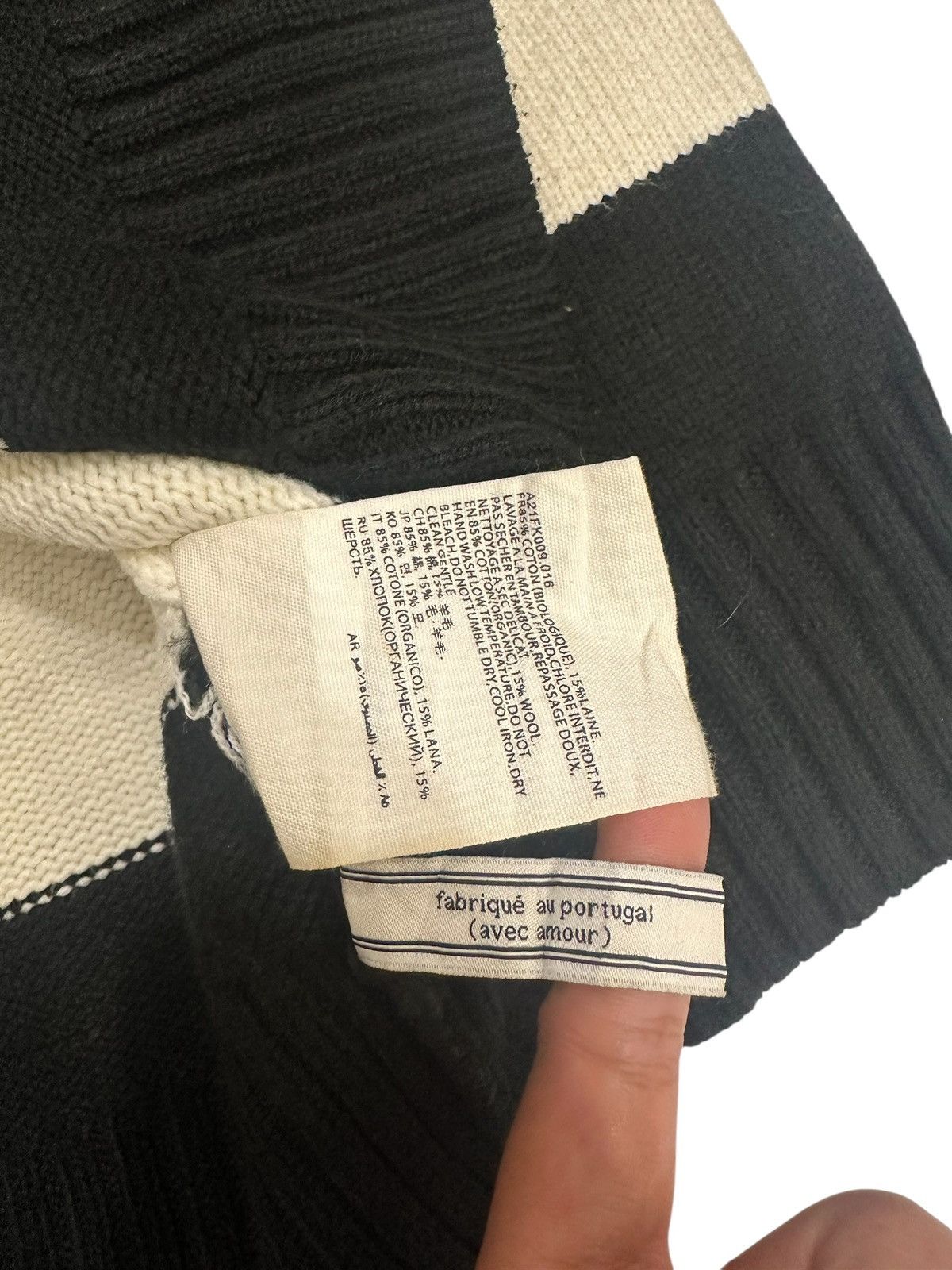 AMI Turtleneck Big Stripped Ami Alexandre Maftiussi Heart Knit Size US L / EU 52-54 / 3 - 8 Thumbnail