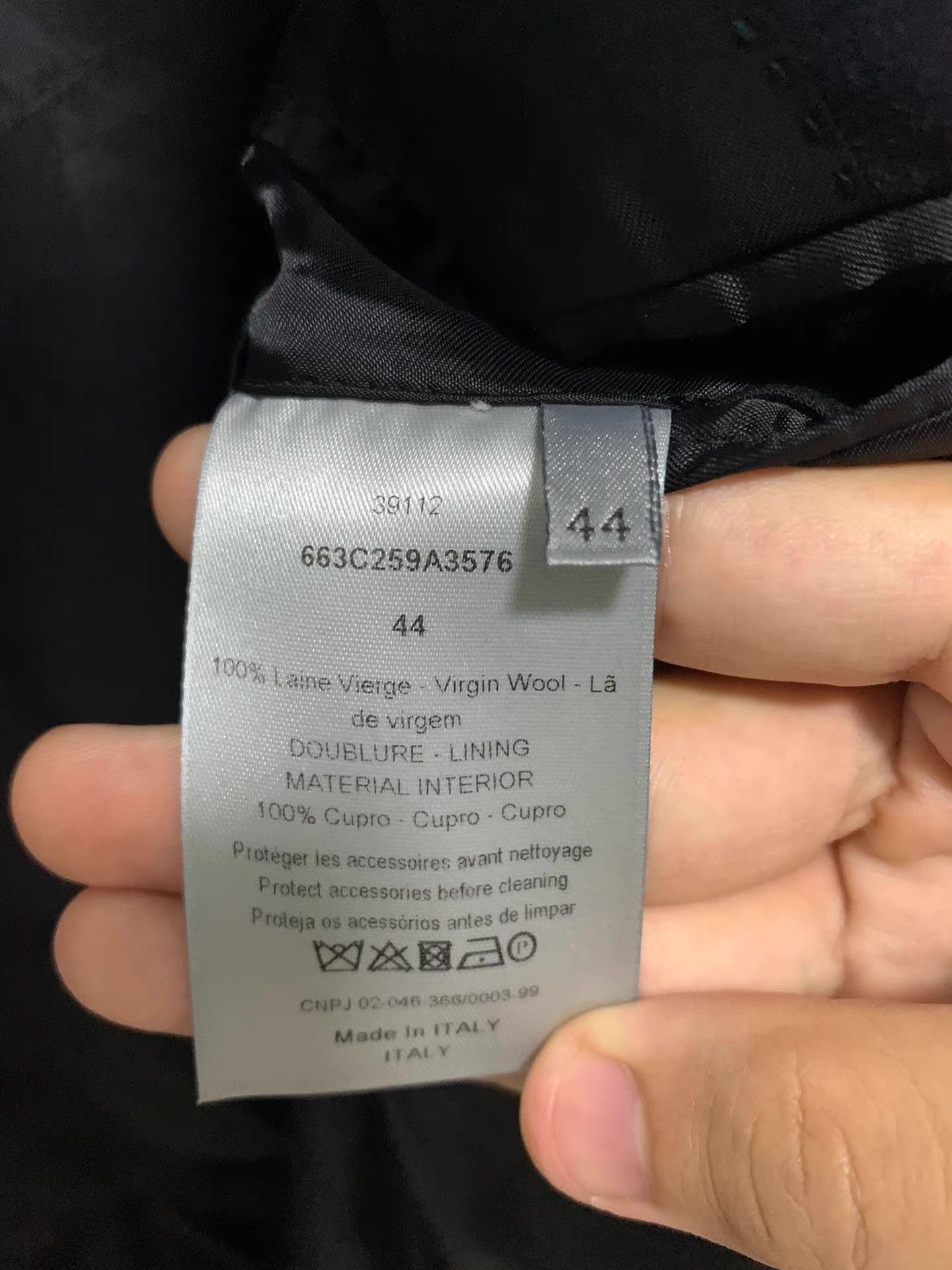 Dior Dior Homme 16SS Runway Multi-Zip Suit Jacket Q12 Size 46R - 4 Thumbnail