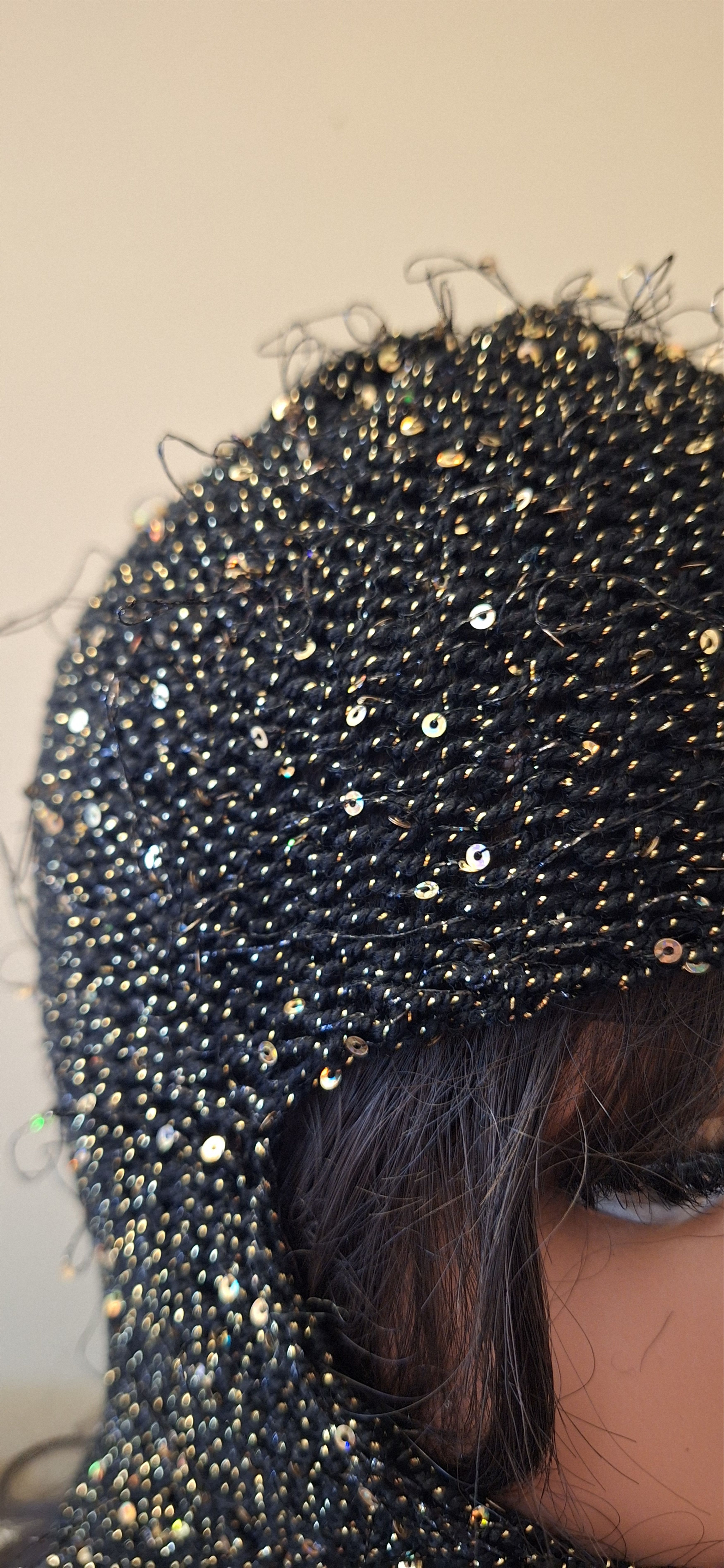 Other Fiber Riot 05- Sequin Black Balaclava Size ONE SIZE - 4 Thumbnail
