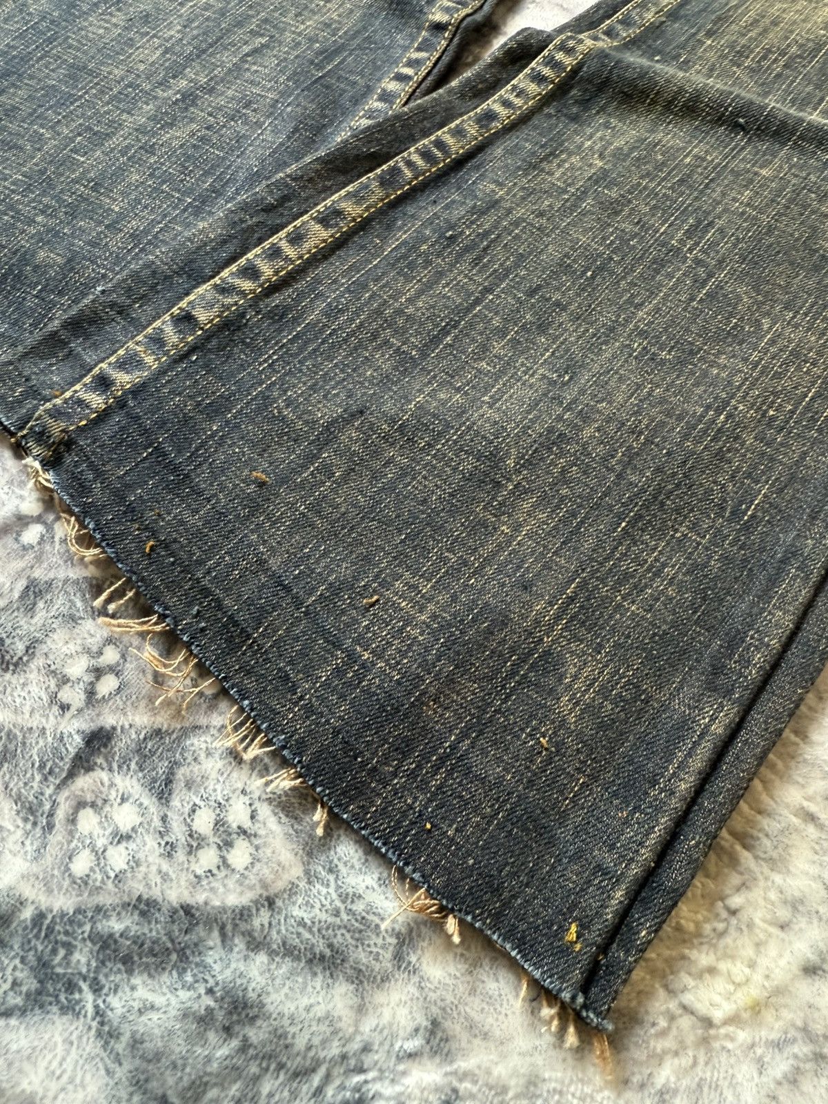 GOSTAR DE FUGA × Hysteric Glamour × Japanese Brand Drive Jeans Japan Mud Wash Low Rise Flared Jeans Size US 26 / EU 42 - 9 Thumbnail