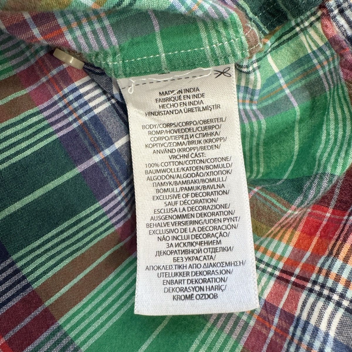 Polo Ralph Lauren Polo Ralph Lauren – Authentic Indian Madras Shirt – Men’s L Size US L / EU 52-54 / 3 - 5 Thumbnail