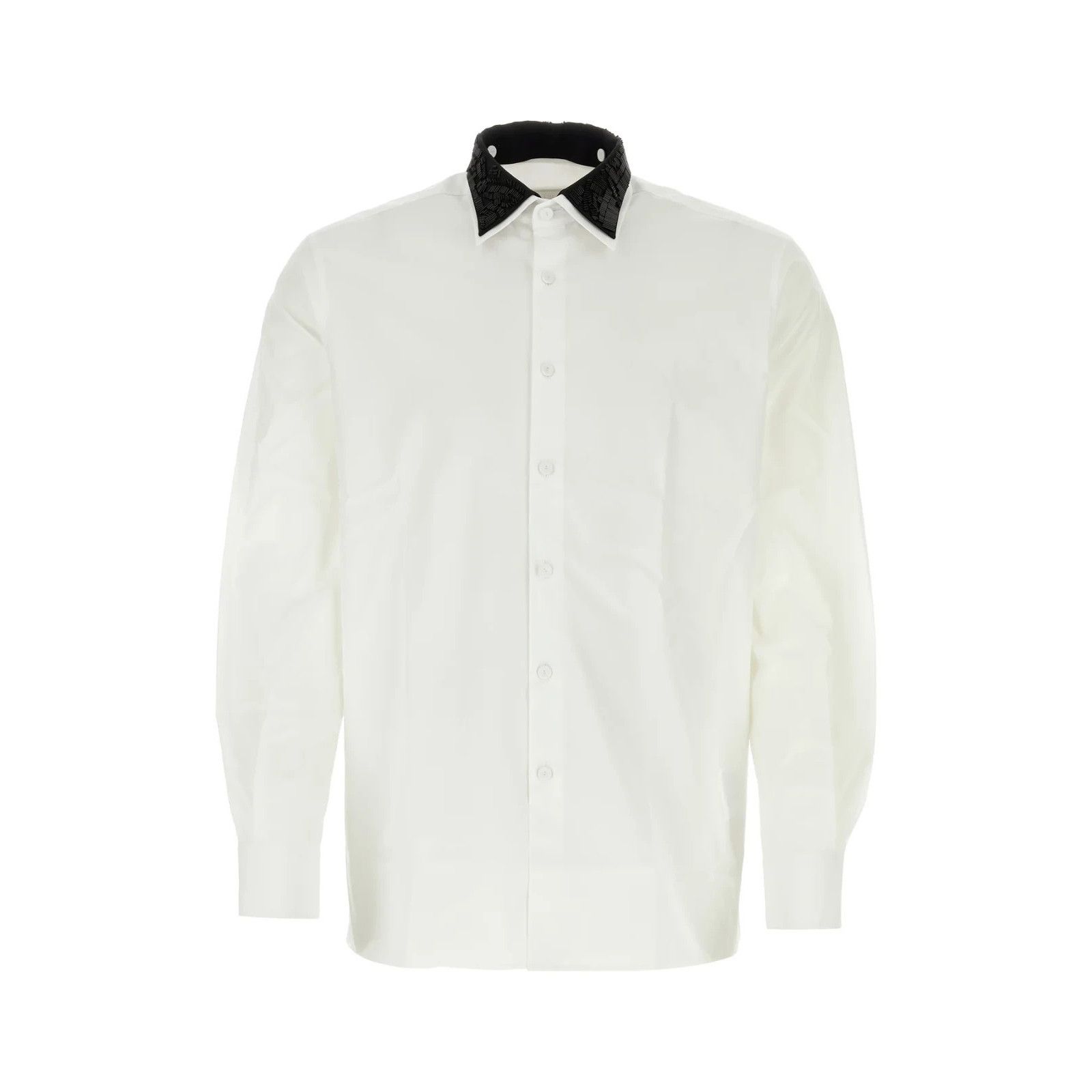 PRADA White Poplin Shirt New )