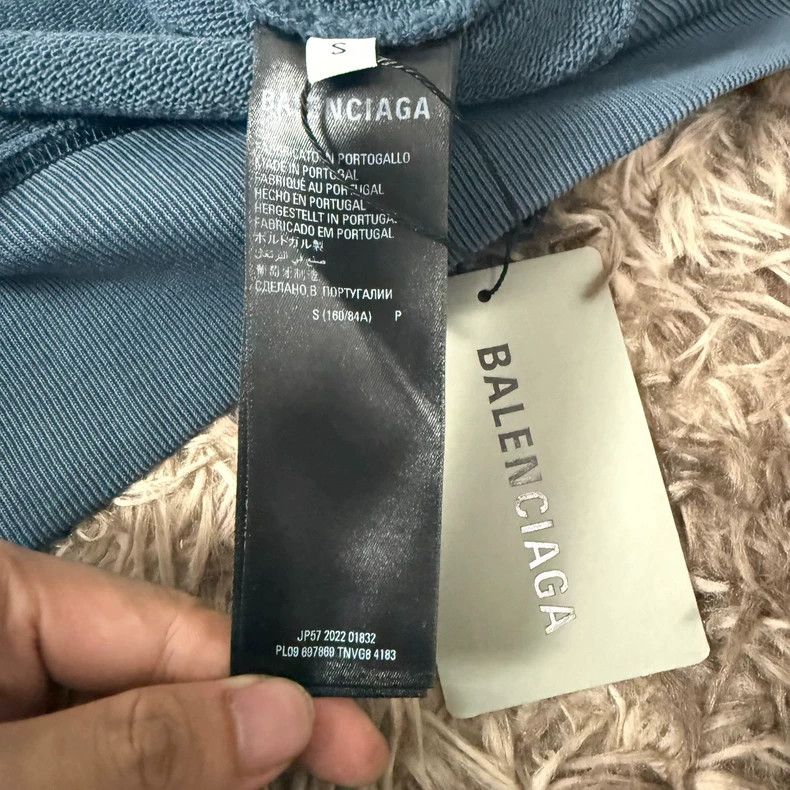 Balenciaga Balenciaga Embroidered Haze Blue Pullover Sweater Size US S / EU 44-46 / 1 - 5 Thumbnail