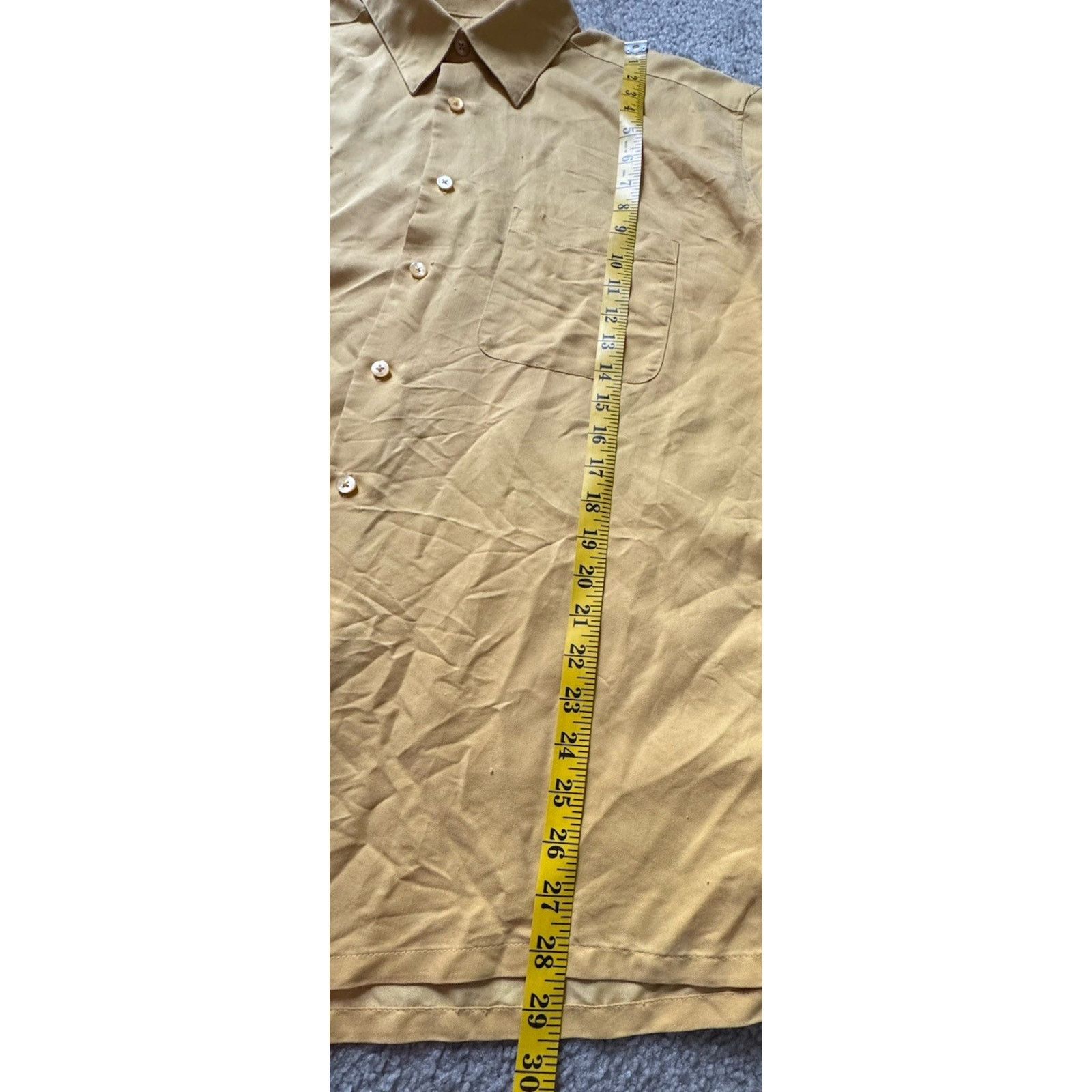 BUGATCHI Bugatchi Uomo button up shirt Mustard Yellow Men’s Medium Size US M / EU 48-50 / 2 - 8 Thumbnail