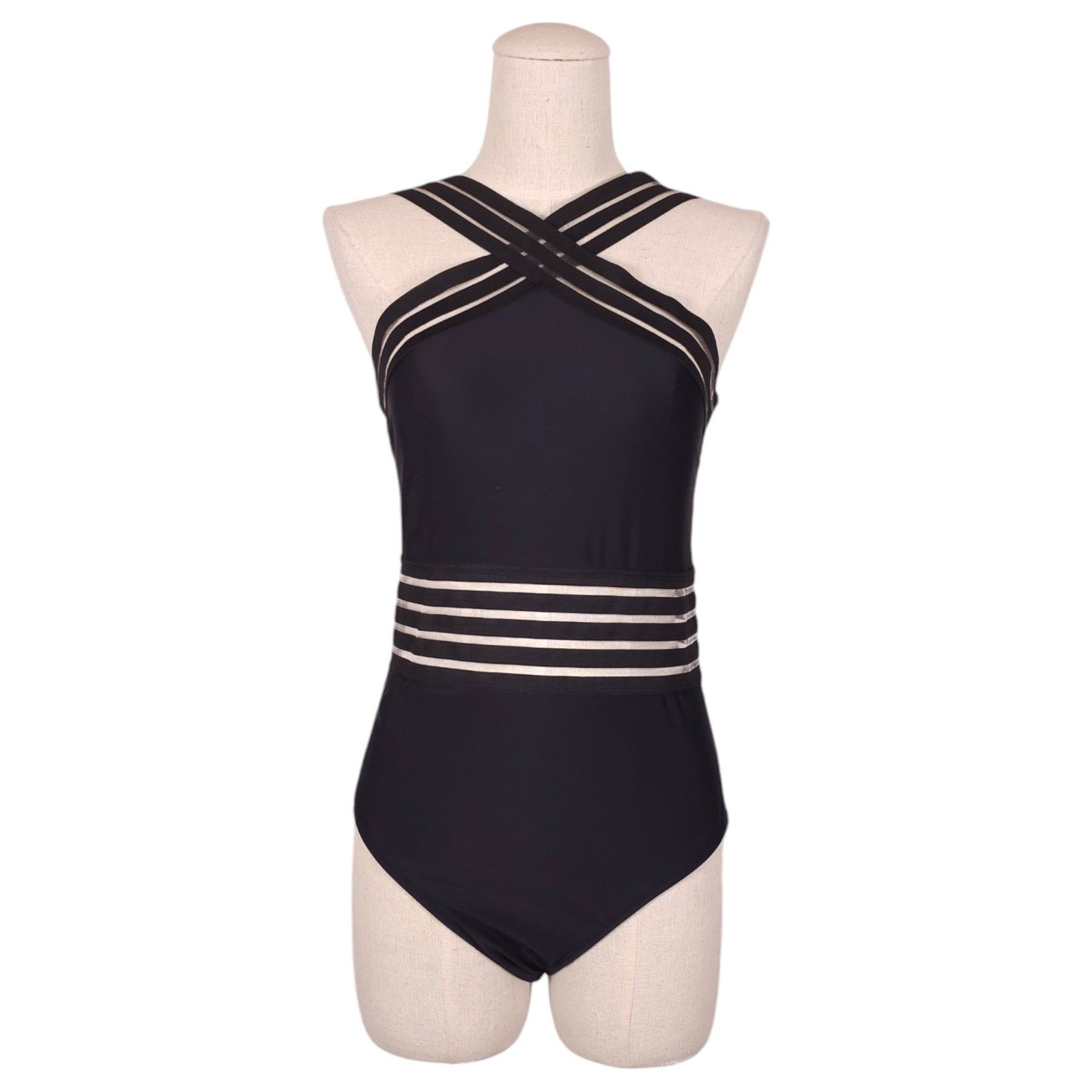 Other Aava Imogen Crossover Swimsuit Black Sz Large Size ONE SIZE - 1 Thumbnail