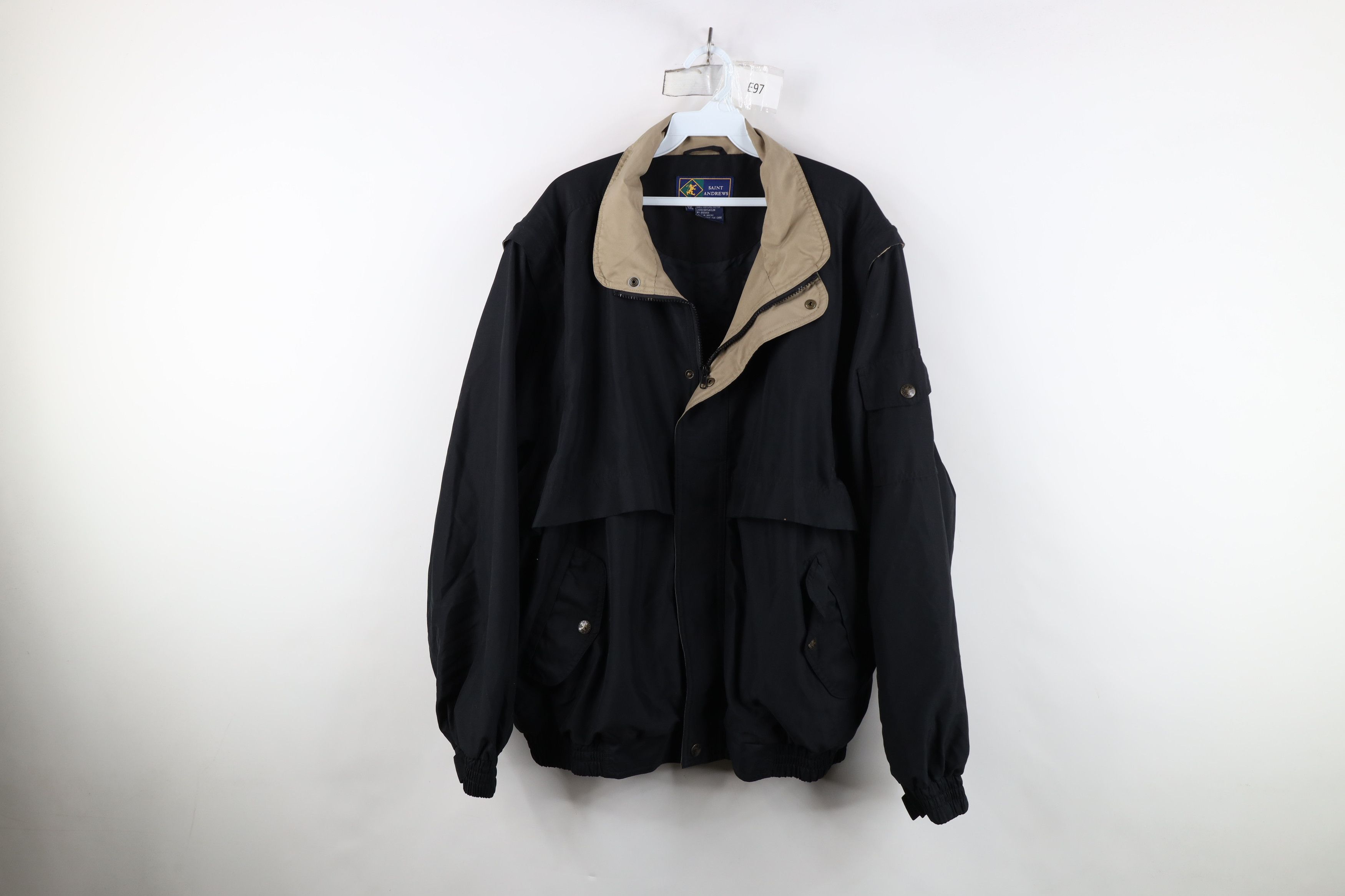 Vintage Vintage Saint Andrews Zip Off Golf Windbreaker Rain Jacket Size US XXL / EU 58 / 5 - 1 Thumbnail