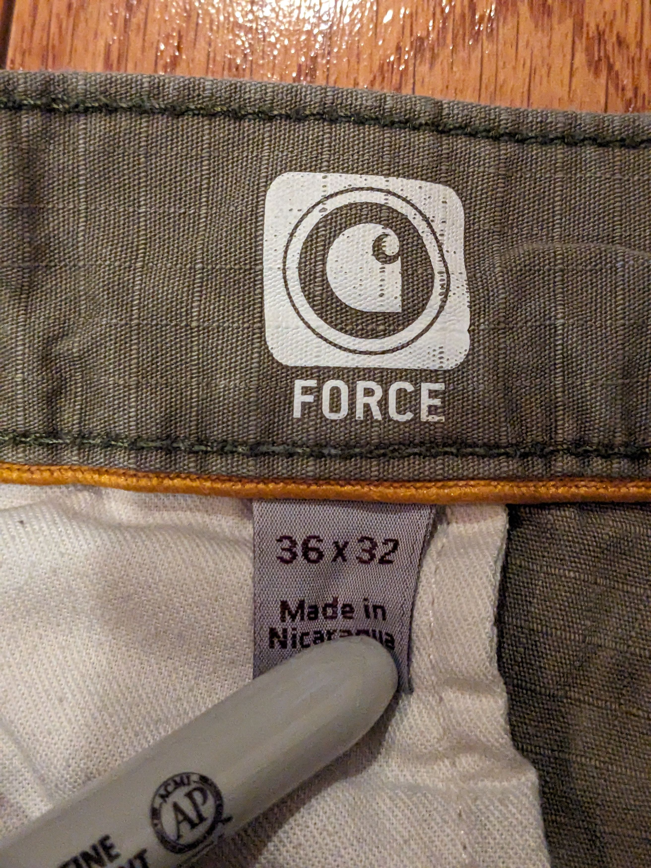 Carhartt × Vintage Vintage Carhartt Force 101148–391 36 x 32 Cargo Pants Size US 36 / EU 52 - 4 Thumbnail