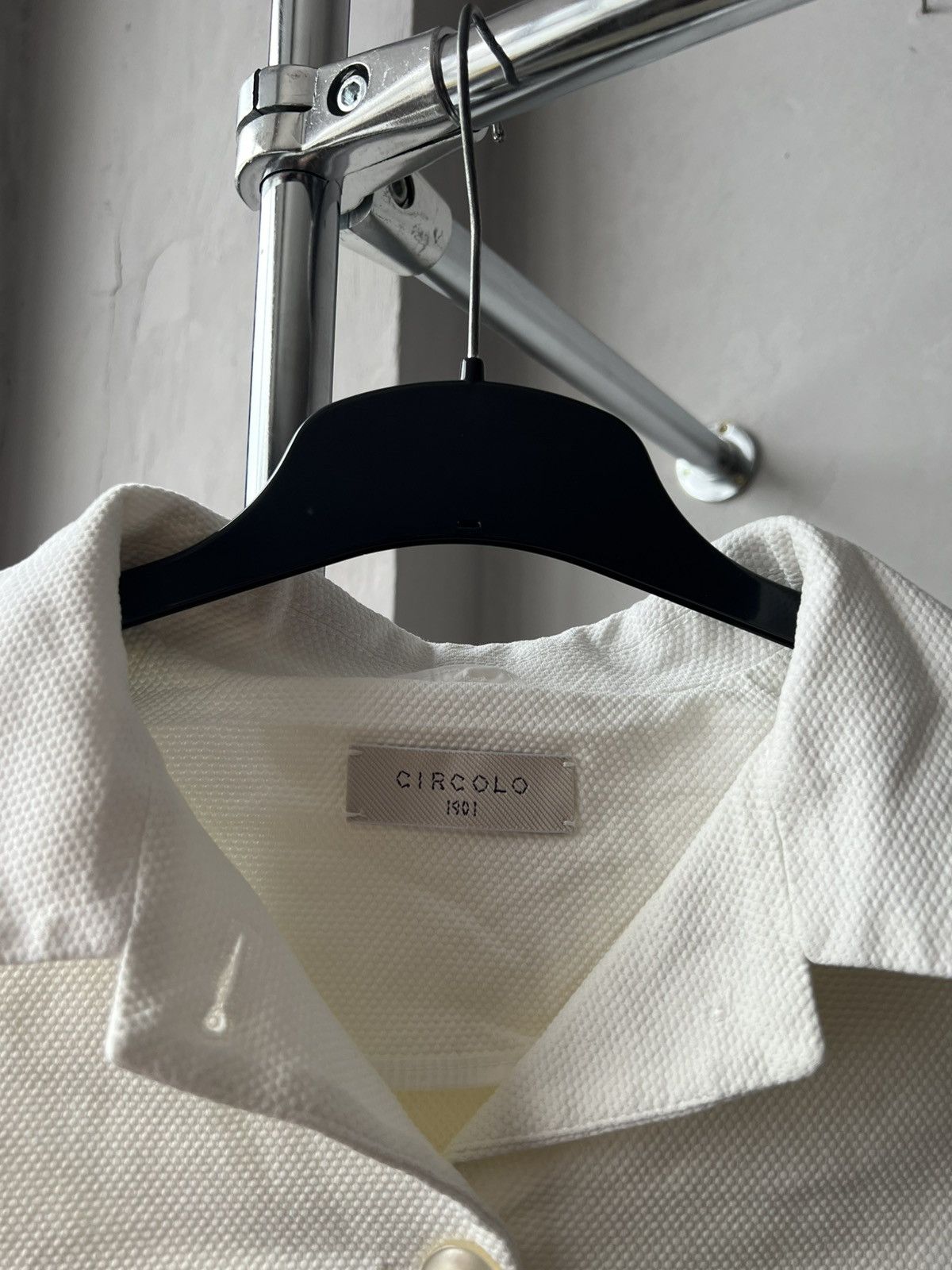 Circolo 1901 CIRCOLO 1901 WHITE CLASSIC COTTON BLEND DUTTON BLAZER JACKET Size S / US 4 / IT 40 - 6 Thumbnail
