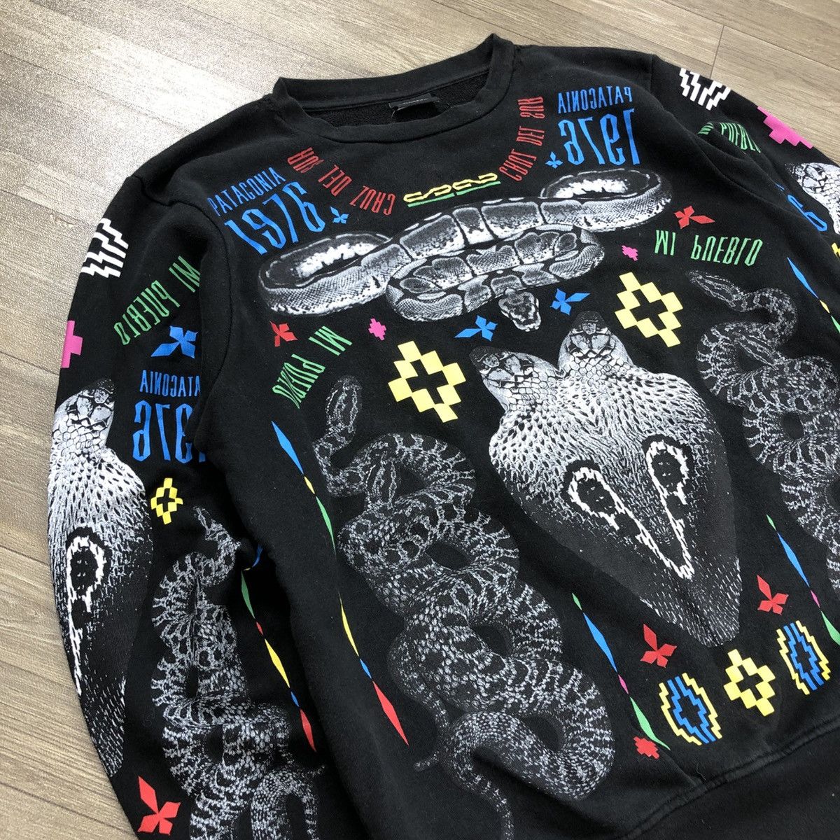 Marcelo Burlon Marcelo Burlon Patagonia Snack Skin Full Print Sweatshirt Size US S / EU 44-46 / 1 - 3 Thumbnail