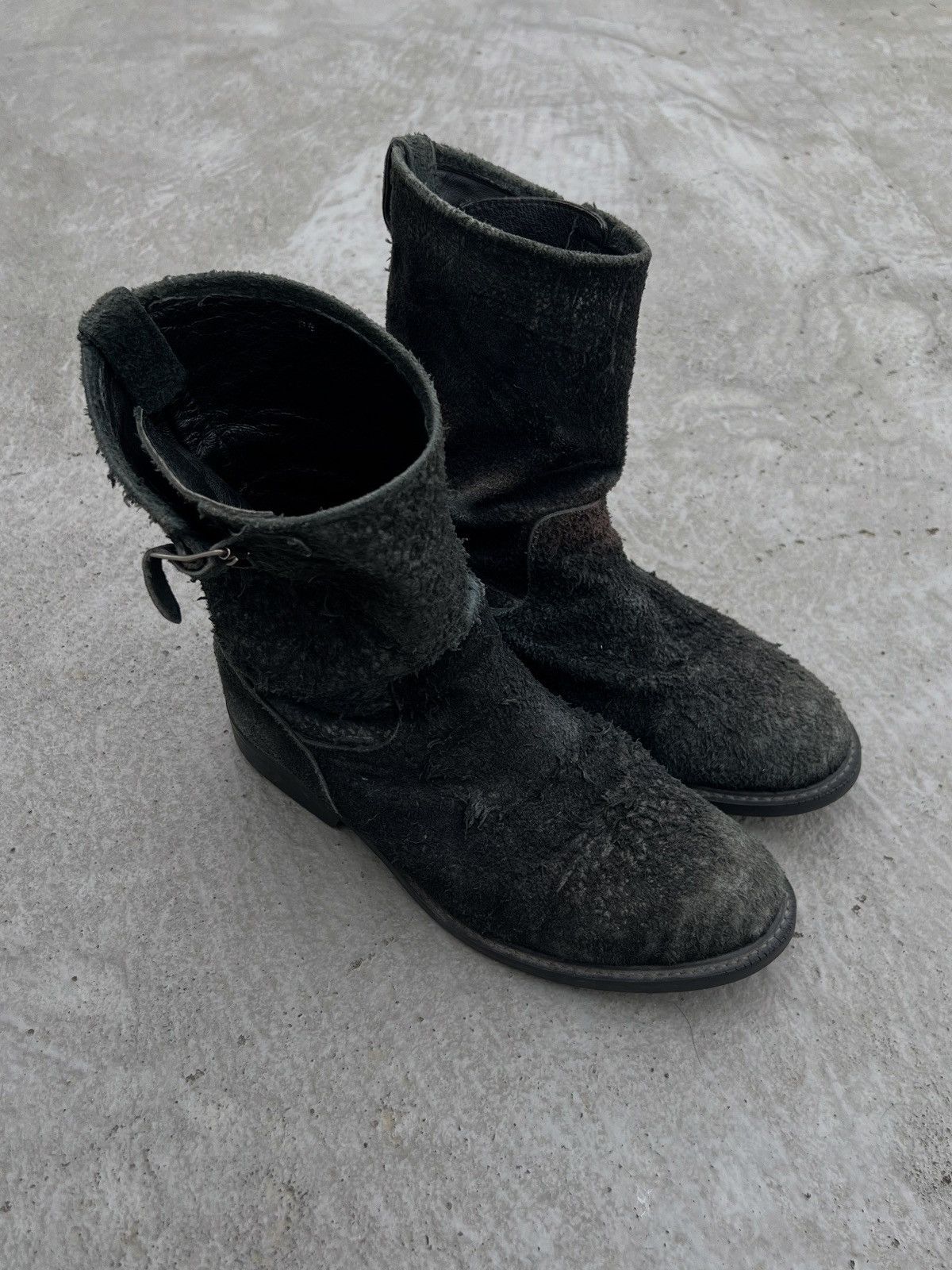 Undercover Undercover AW06 ‘GuruGuru’ Burnt Suede Engineer Boots Size US 12 / EU 45 - 6 Thumbnail