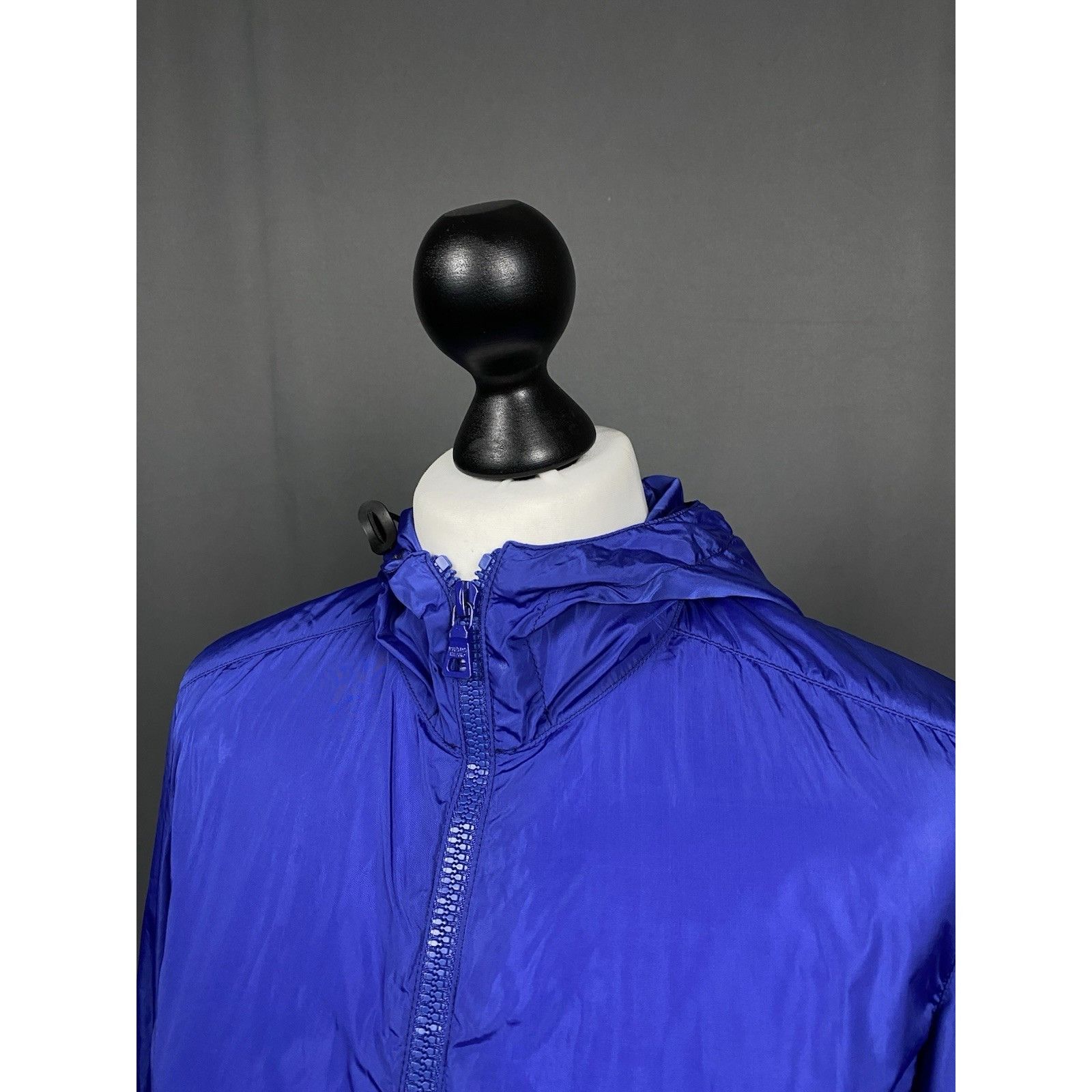 Prada Prada Nylon Lightweight Red Tab Women's Blue Windbreaker Jac Size M / US 6-8 / IT 42-44 - 6 Thumbnail