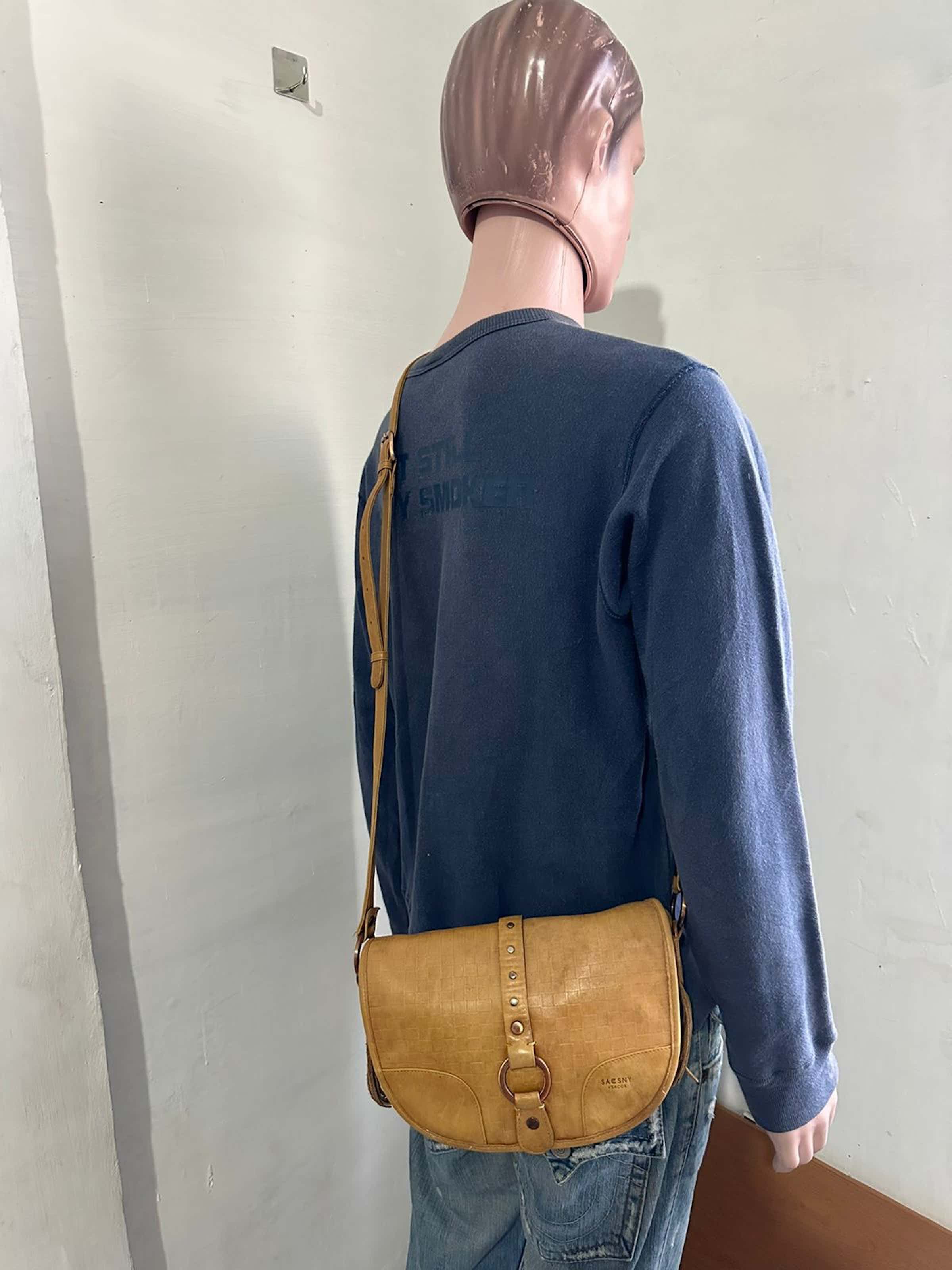 Yohji Yamamoto 🔥Vintage Ysaccs Yohji Yamamoto Leather Crossbody/ Sling bag Size ONE SIZE - 21 Thumbnail