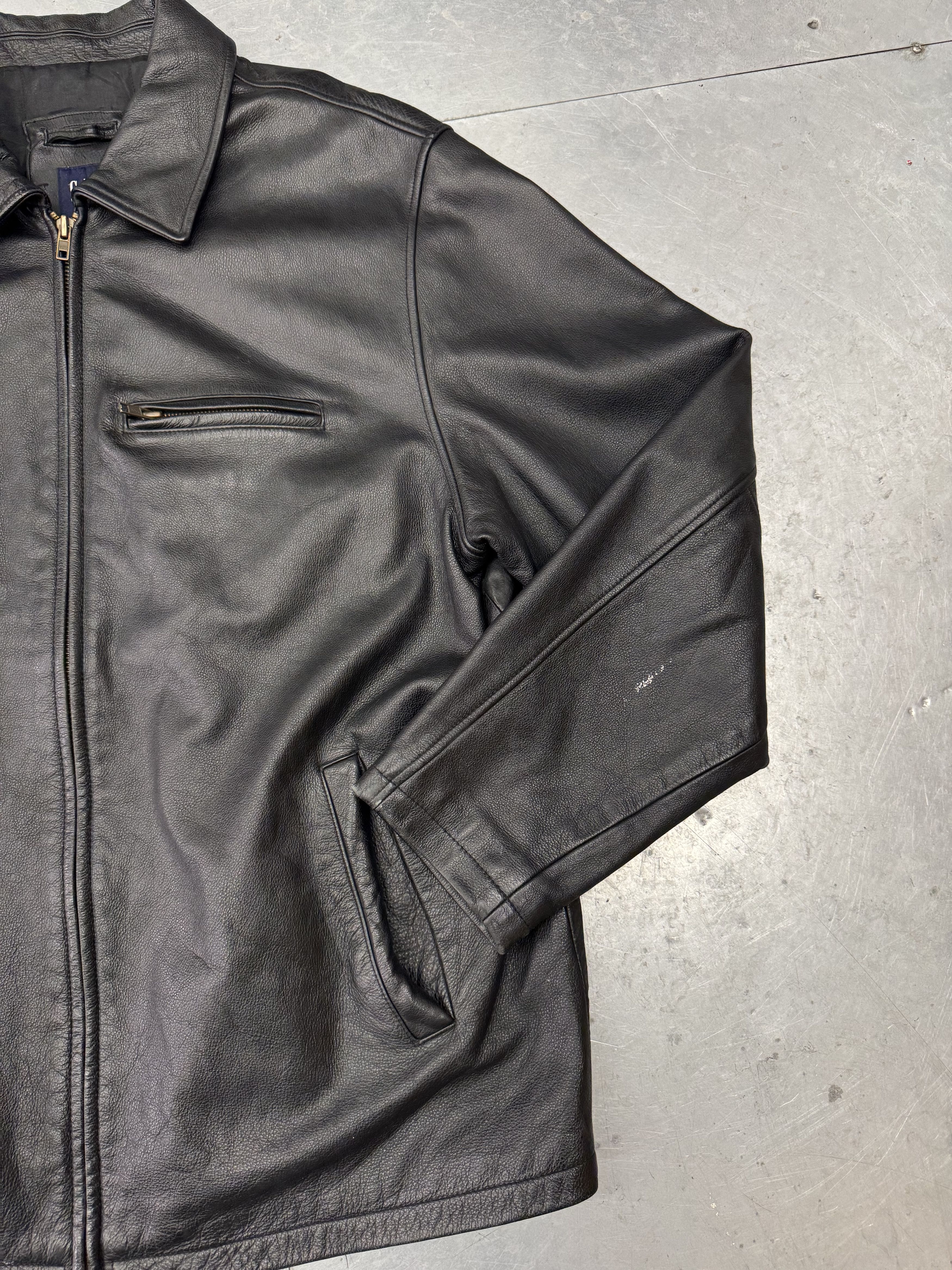 Gap Vintage Leather Jacket Size US XL / EU 56 / 4 - 1 Thumbnail