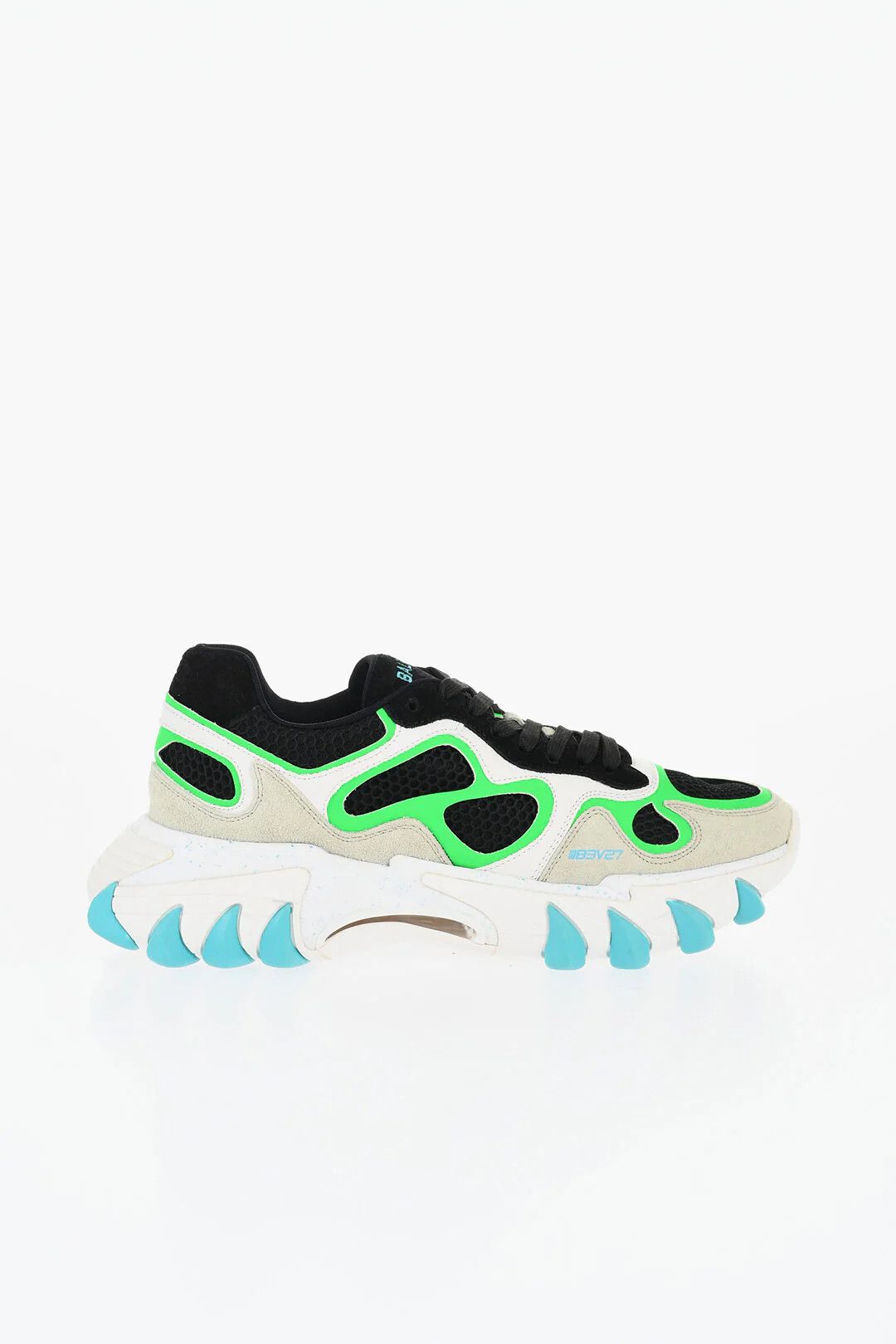Balmain og1mm0326 Mesh & Suede Low-Top Sneakers in Multicolor Size US 10 / EU 43 - 1 Thumbnail