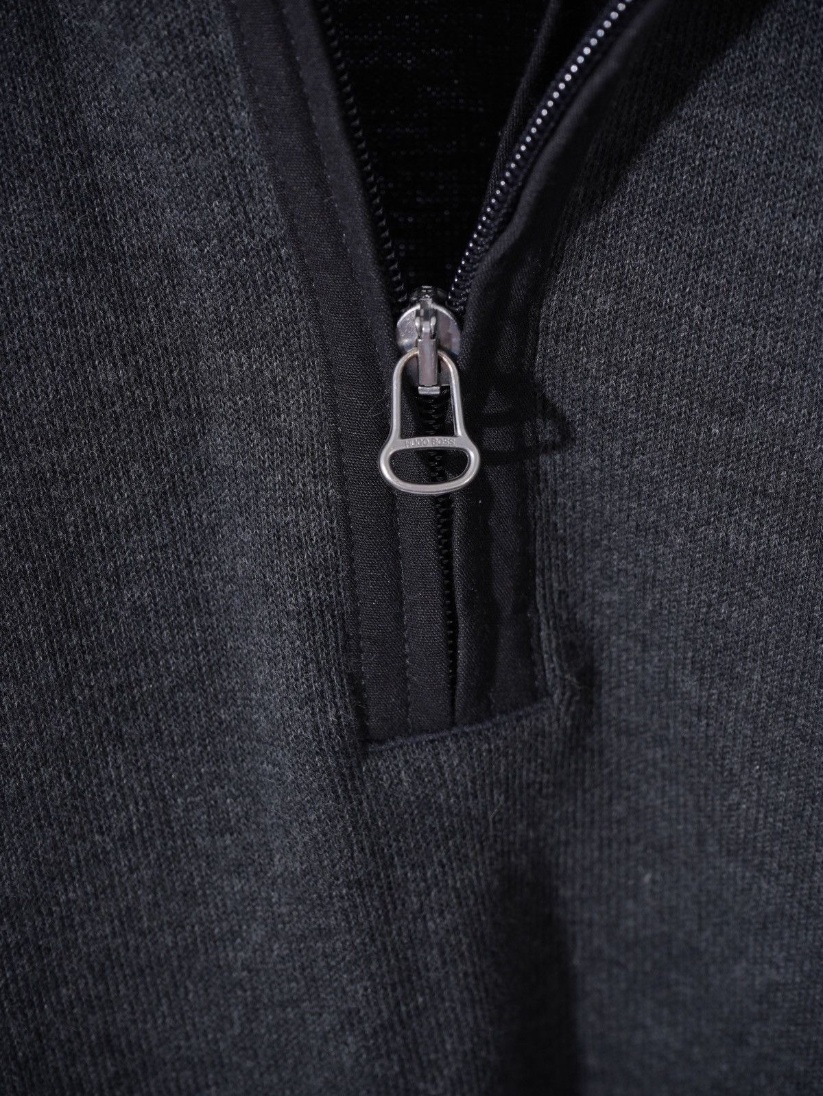Hugo Boss HUGO BOSS 1/4 Hafl Zip Sweater Cotton Gray Size S Size US S / EU 44-46 / 1 - 4 Thumbnail