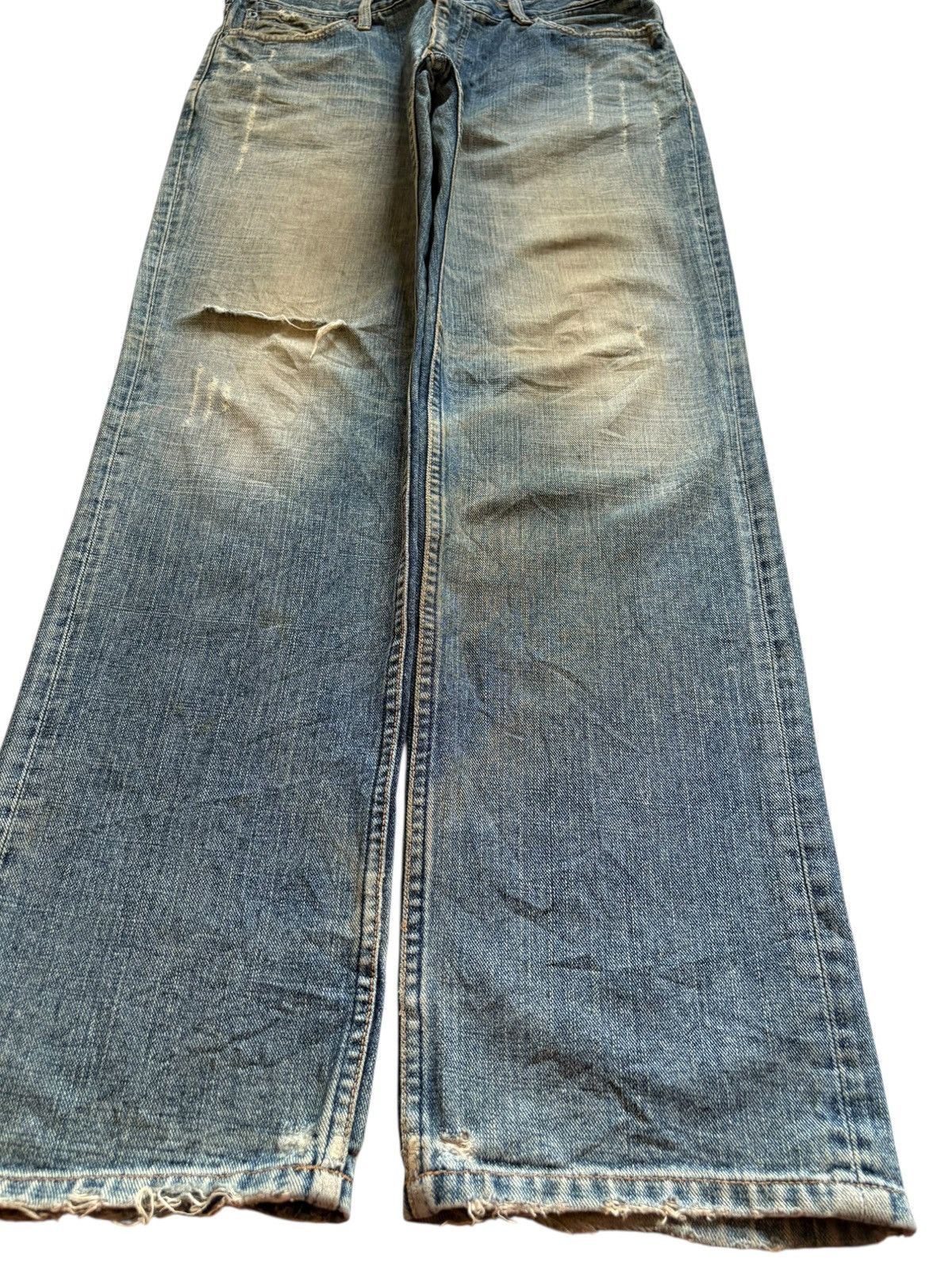 Levi's × Levi's Vintage Clothing Vintage 90s Levis 533 Mud Distressed Loose Baggy Jeans Size US 34 / EU 50 - 7 Thumbnail