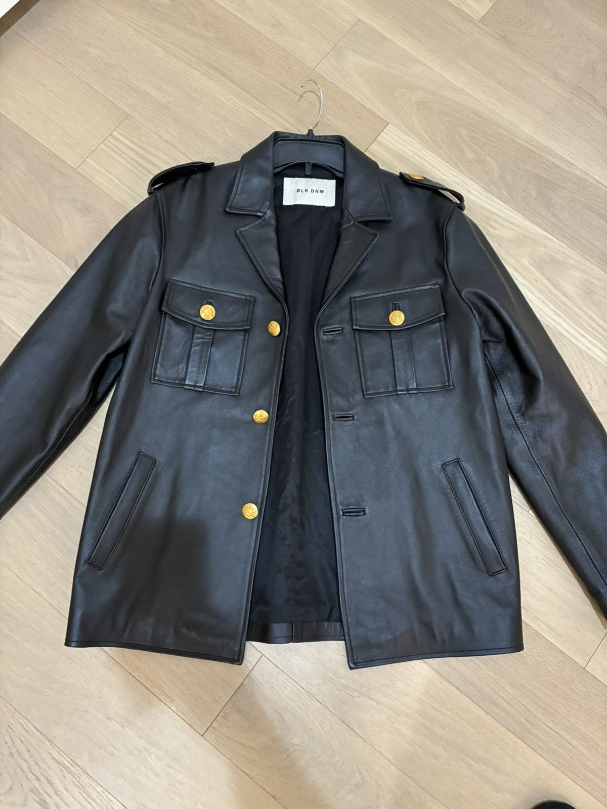 Blk Dnm Leather jacket 175 EU 48 USA 38 Size US M / EU 48-50 / 2 - 17 Thumbnail