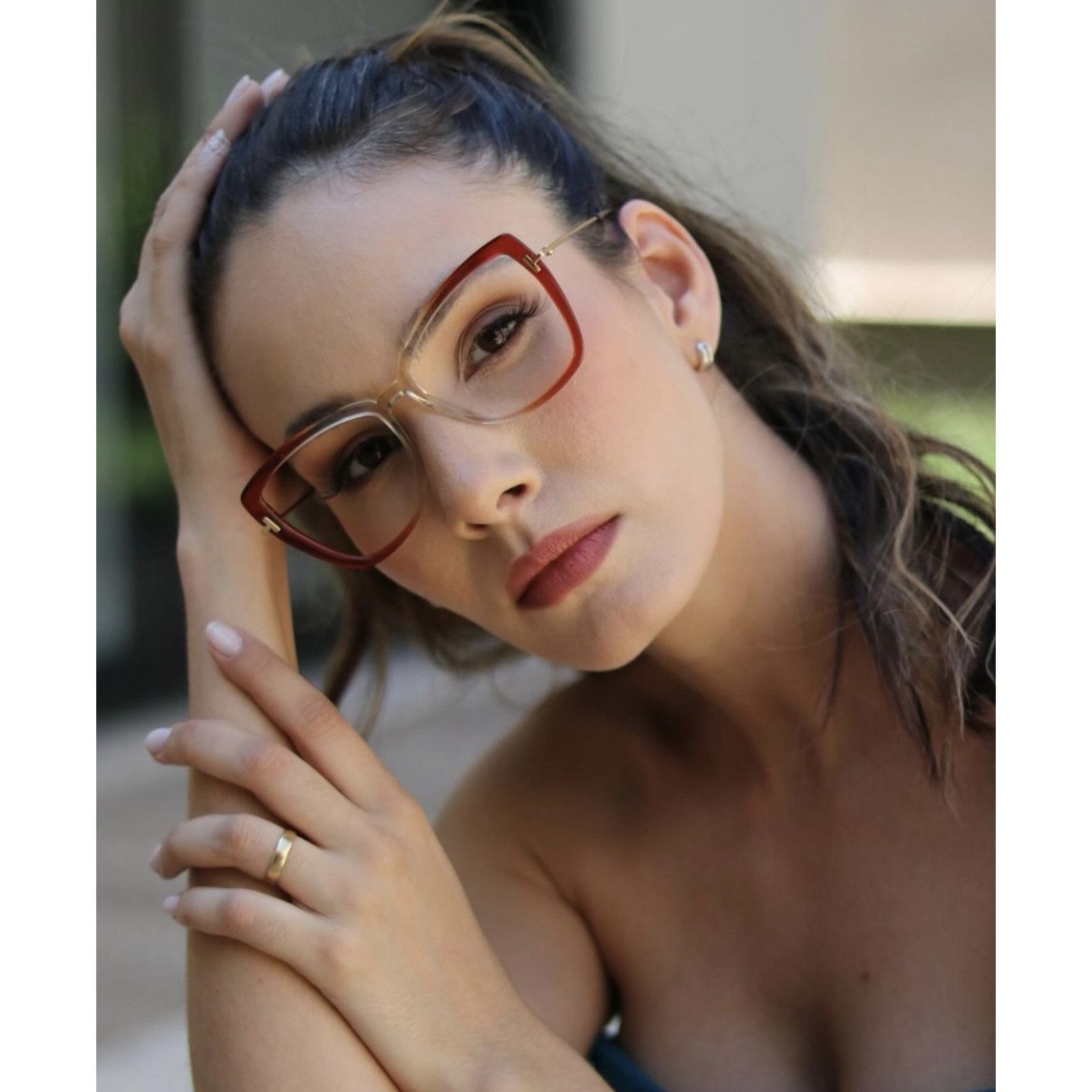 Tom Ford NEW Tom Ford FT5882-B-044-55 100%(889214416063-KBA) Size ONE SIZE - 6 Thumbnail