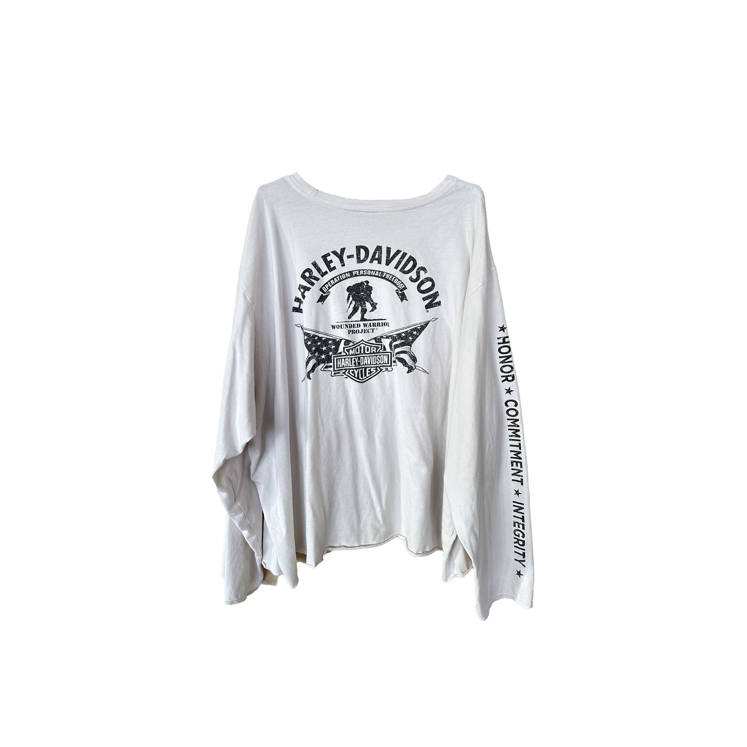 Vintage Harley Davidson Wounded Warrior L/S Size US XXL / EU 58 / 5 - 2 Thumbnail