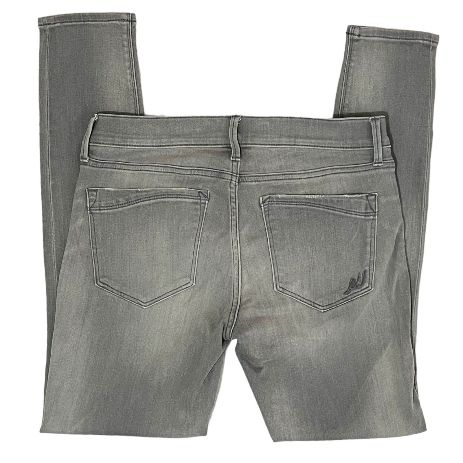 Express Light Gray Mid Rise Legging Jegging Stretch Jeans Size 34" / US 12 / IT 48 - 2 Thumbnail
