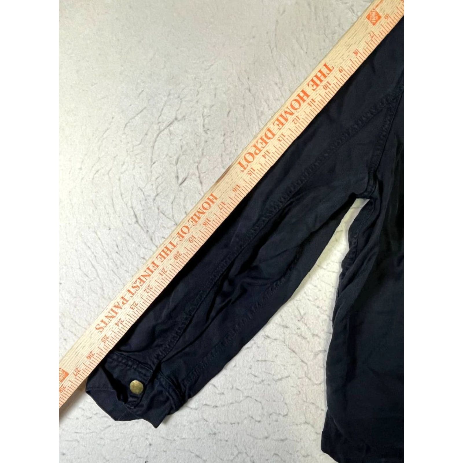American Eagle Outfitters American Eagle Outfitters Jacket Mens Size S Lined Utility Pockets Zip Black Cotton Flannel Military Style Size US S / EU 44-46 / 1 - 3 Thumbnail