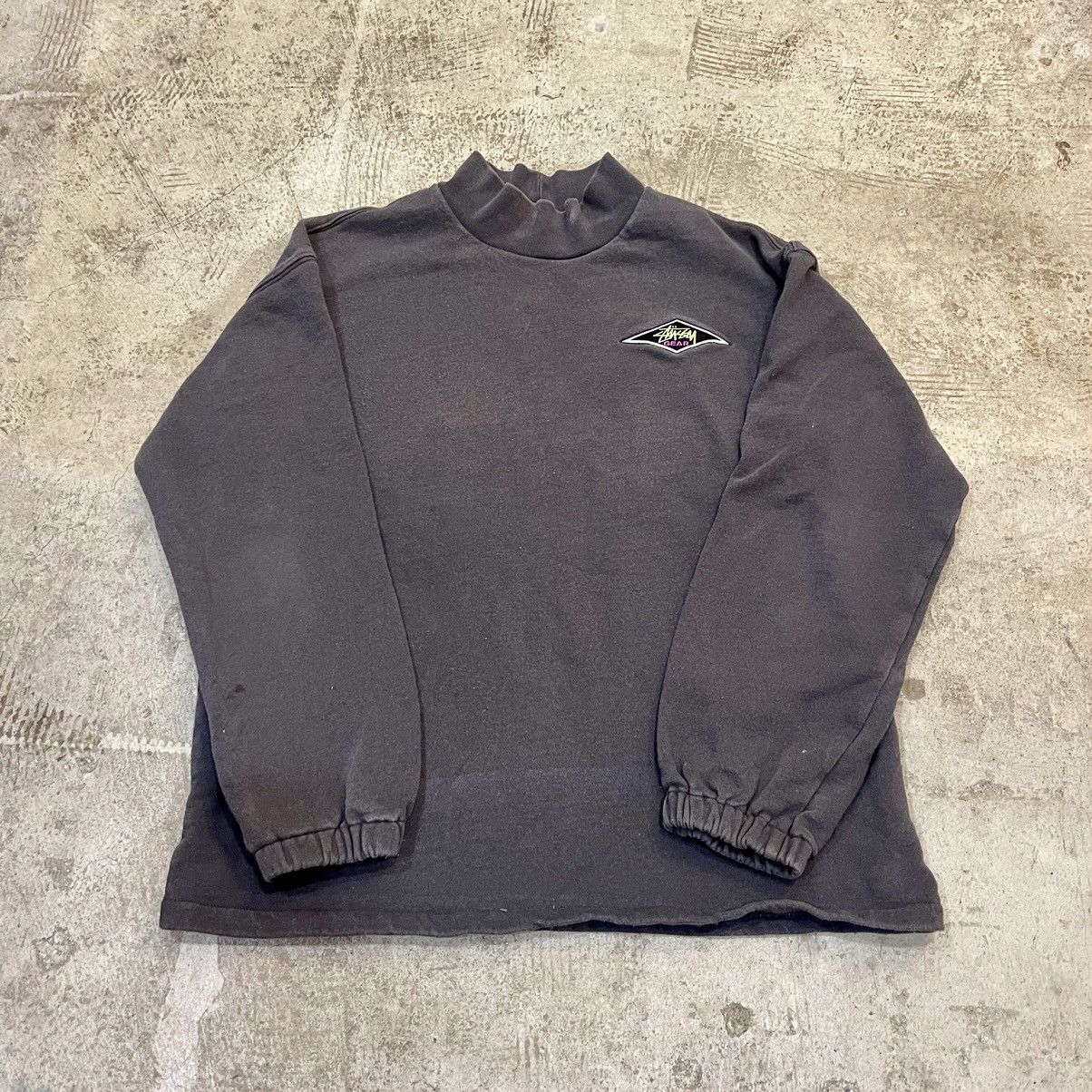 Stussy STUSSY STREETWEAR MOCK NECK SWEATSHIRT! | Grailed