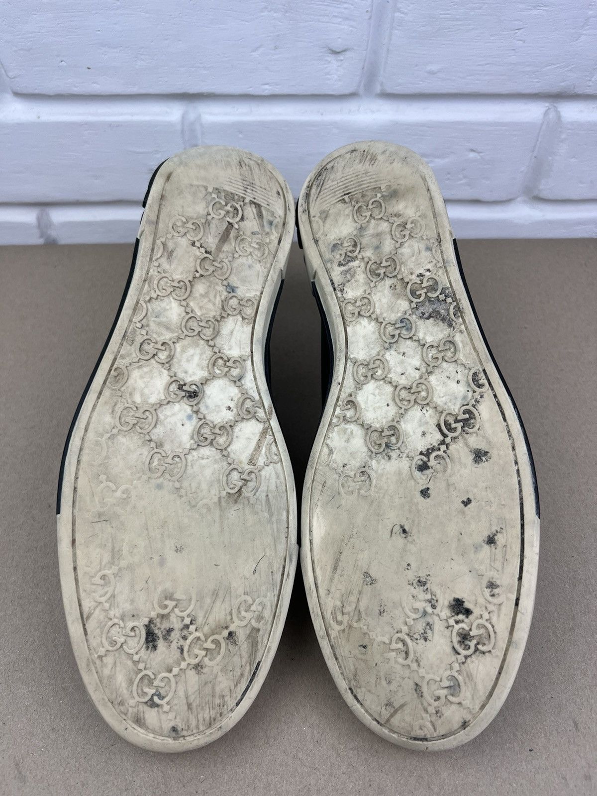 Gucci GUCCI Sneakers Low Top Leather Boulevard Logo Black Men's Size US 8 / EU 41 - 13 Thumbnail