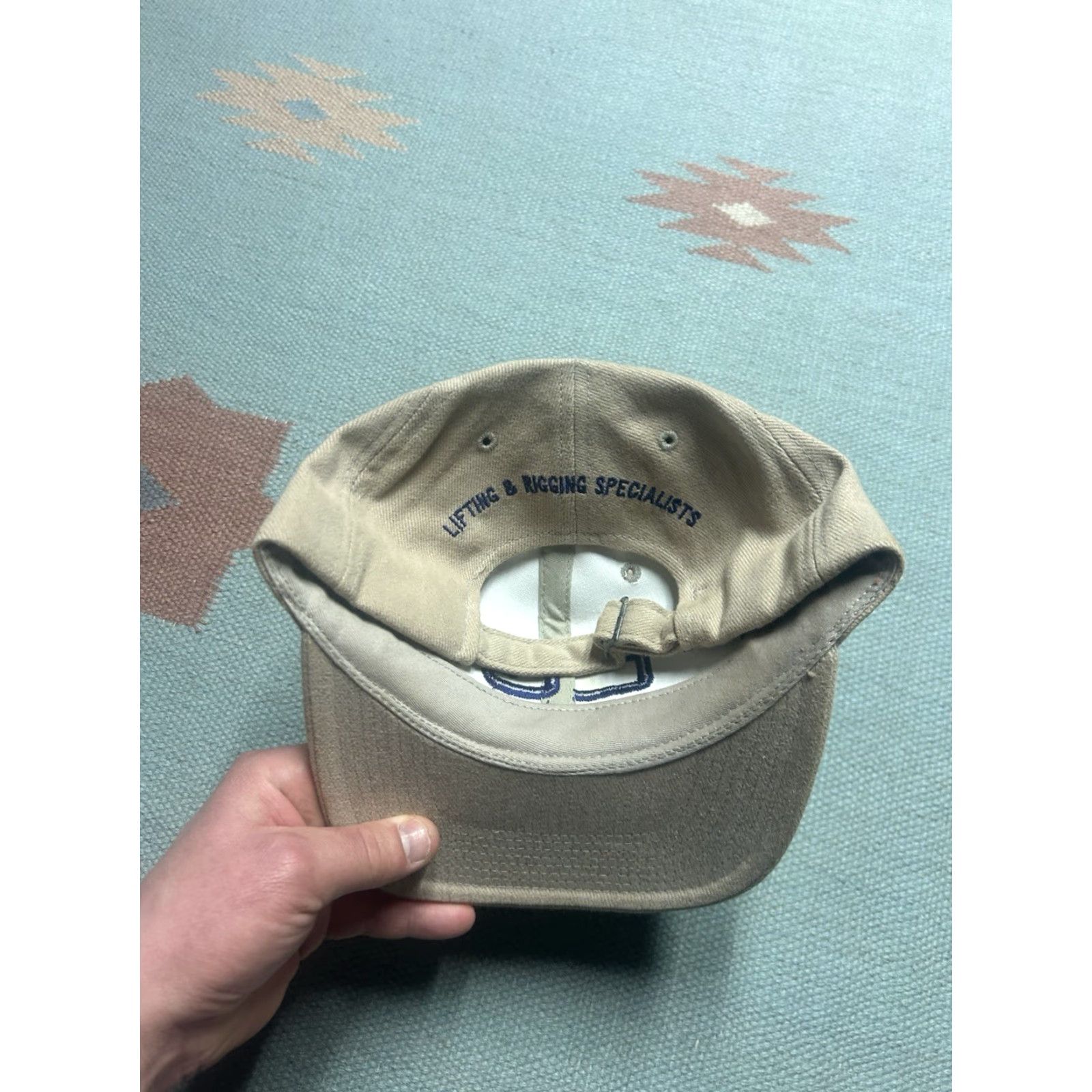 Roper VINTAGE Unbranded Strapback Hat Beige Men Adjustable CG commercial wire rope lifting & rigging specialists cap cap? Size ONE SIZE - 4 Thumbnail