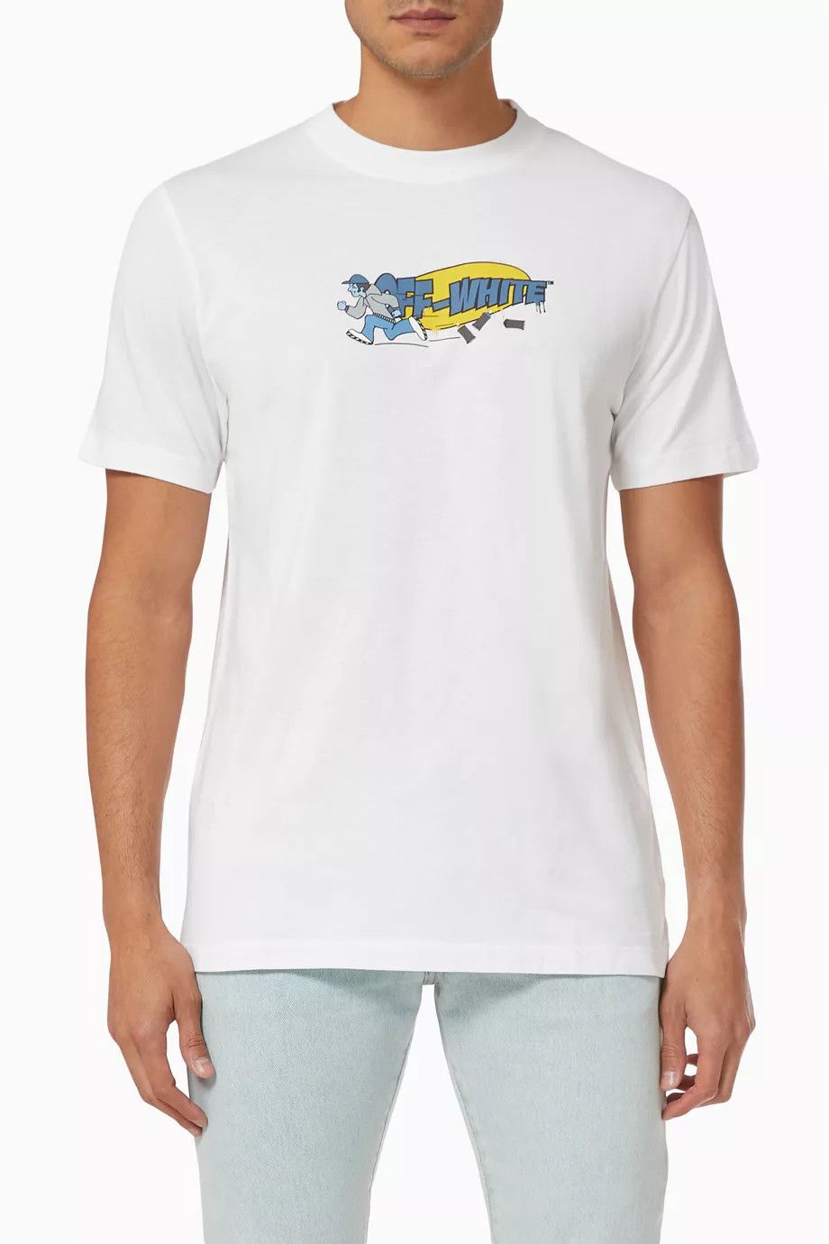 Off-White White B-Boy Arrows Logo T-Shirt Size US S / EU 44-46 / 1 - 4 Thumbnail