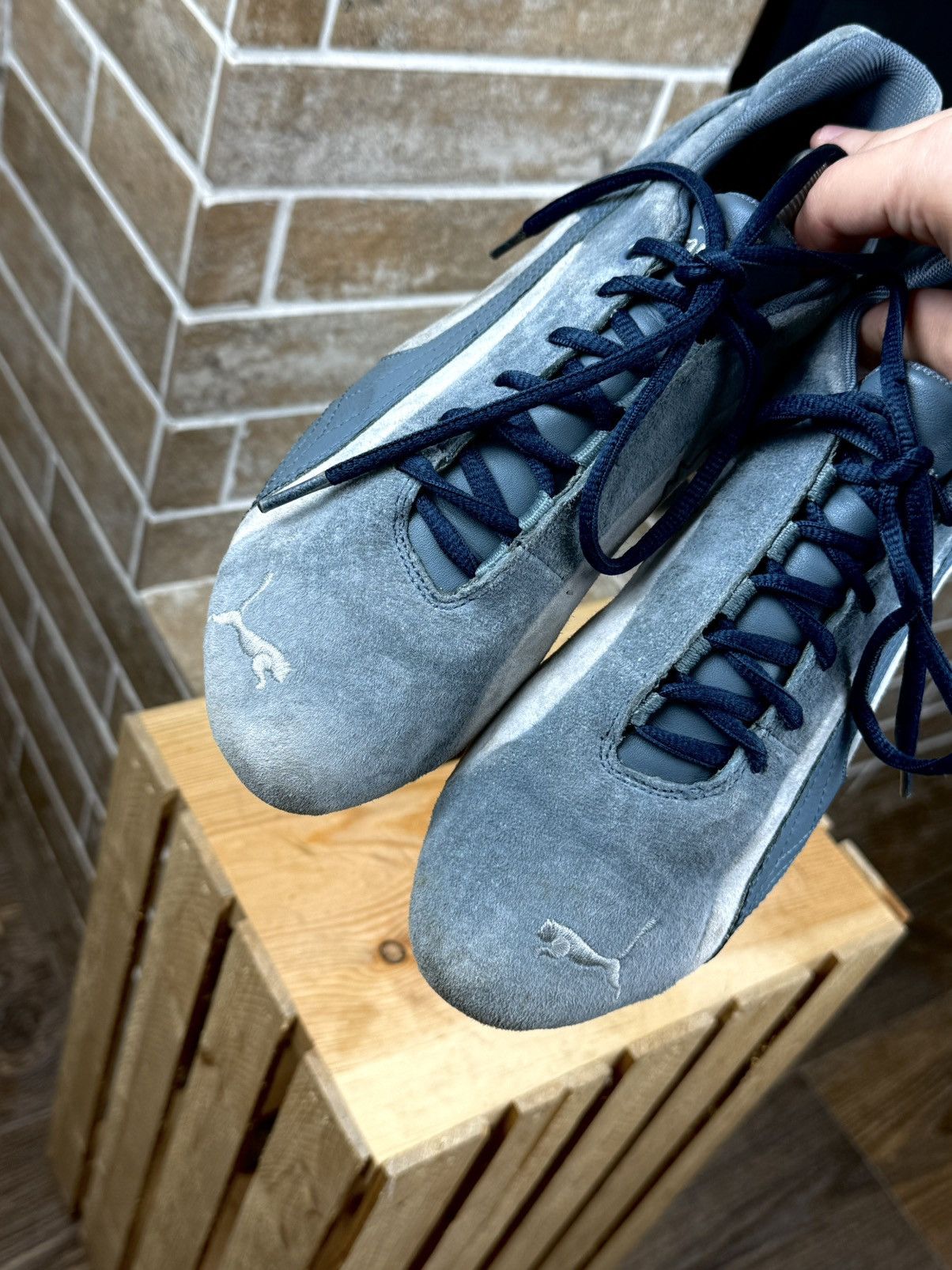 Puma Puma SppedCat Baby Blue Y2K Suede Low Top Shoes SIze US:9 Size US 9 / IT 39 - 8 Thumbnail