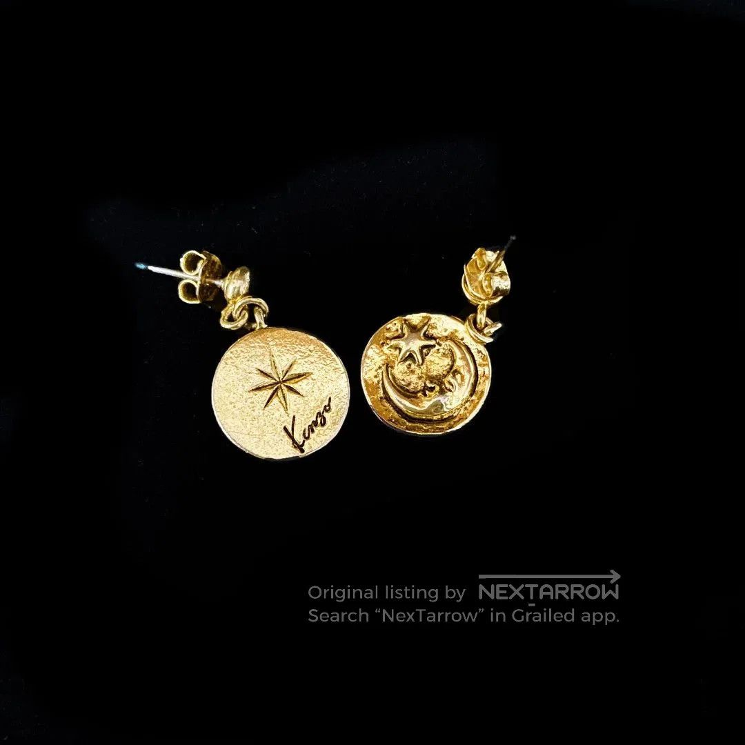 Kenzo KENZO Signature Star Moon Vintage Earrings. Size ONE SIZE - 1 Thumbnail