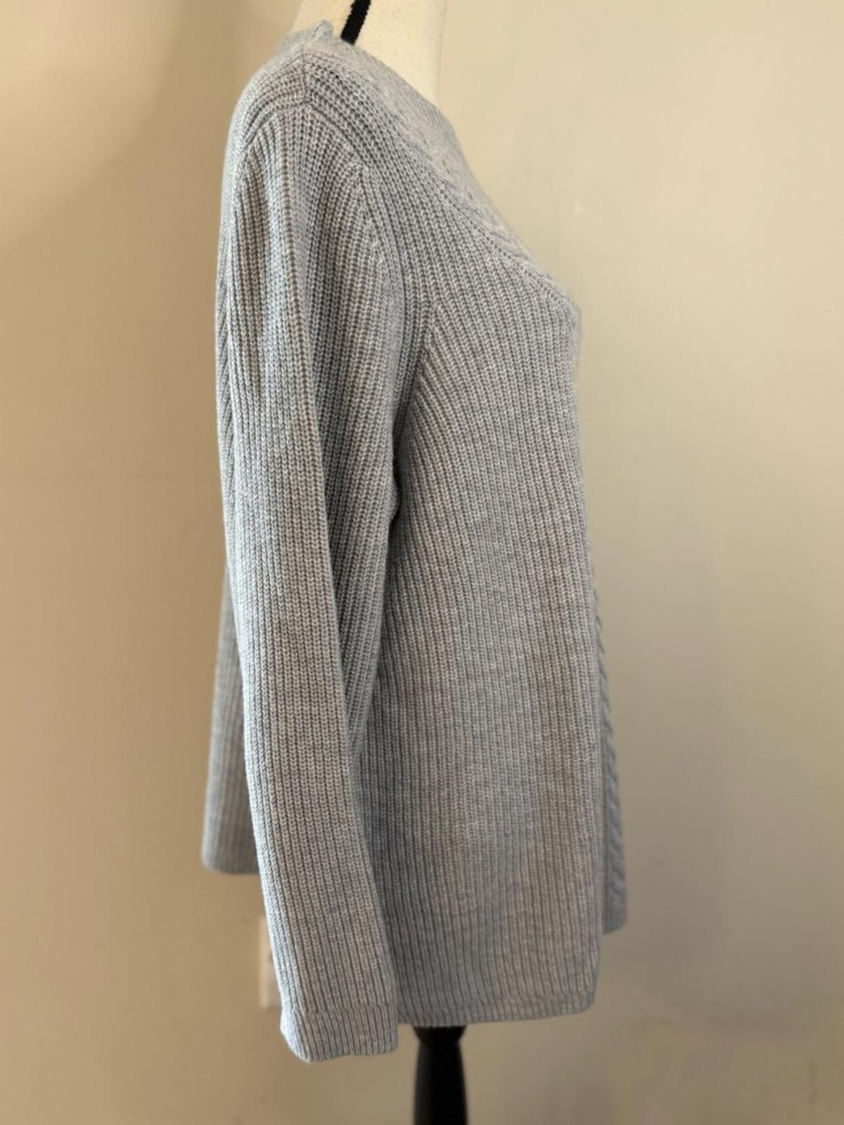 Other Talbots Plus Petites gray wool blend sweater cable knit 2XP Size XXL / US 16-18 / IT 52-54 - 2 Thumbnail