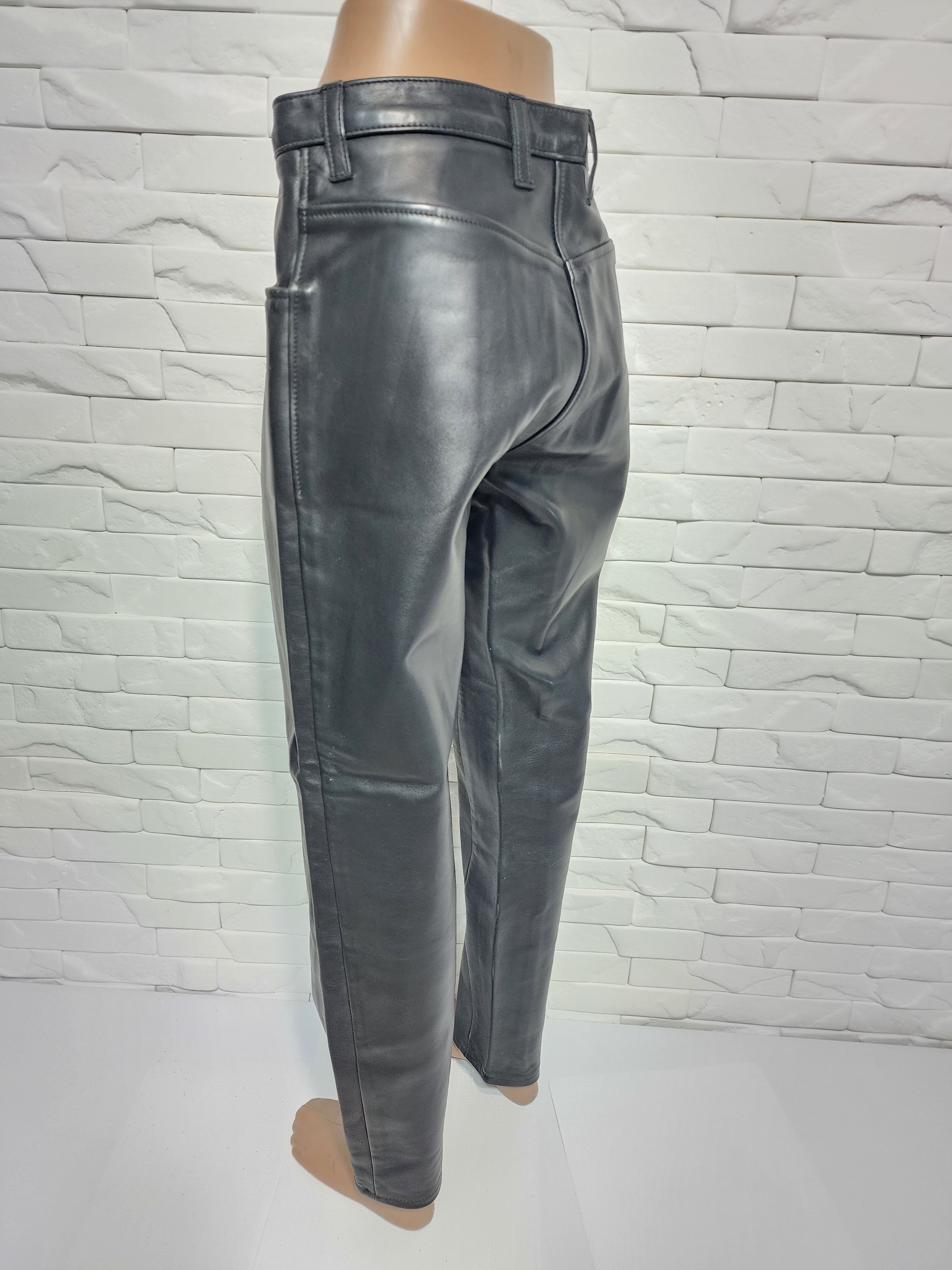 Genuine Leather Men's leather pants. Size US 30 / EU 46 - 8 Thumbnail