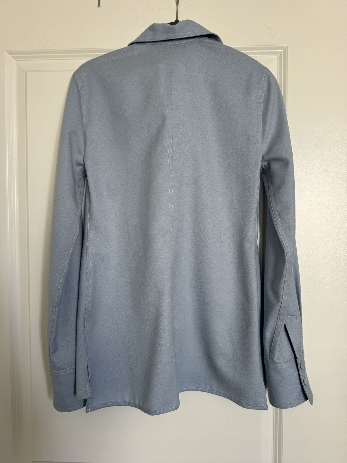 Stella McCartney STELLA MCCARTNEY Pointed Collar Flannel Shirt IT 38 NWT Size XS / US 0-2 / IT 36-38 - 7 Thumbnail