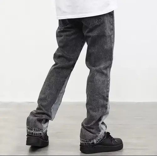 Japanese Brand Mizuhara x Kida Patchwork Mens Flared Jeans Size US 32 / EU 48 - 2 Thumbnail