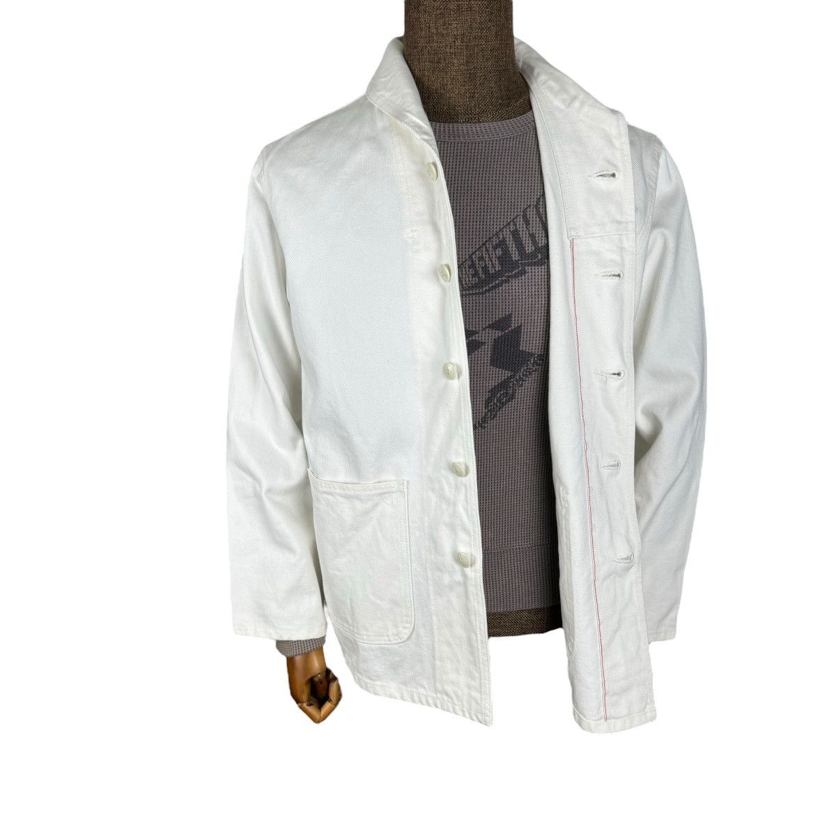 URBAN RESEARCH DOORS ☀️URBAN RESEARCH SHAWL COLLAR FRANCE WORKWEAR JACKET Size US M / EU 48-50 / 2 - 1 Thumbnail