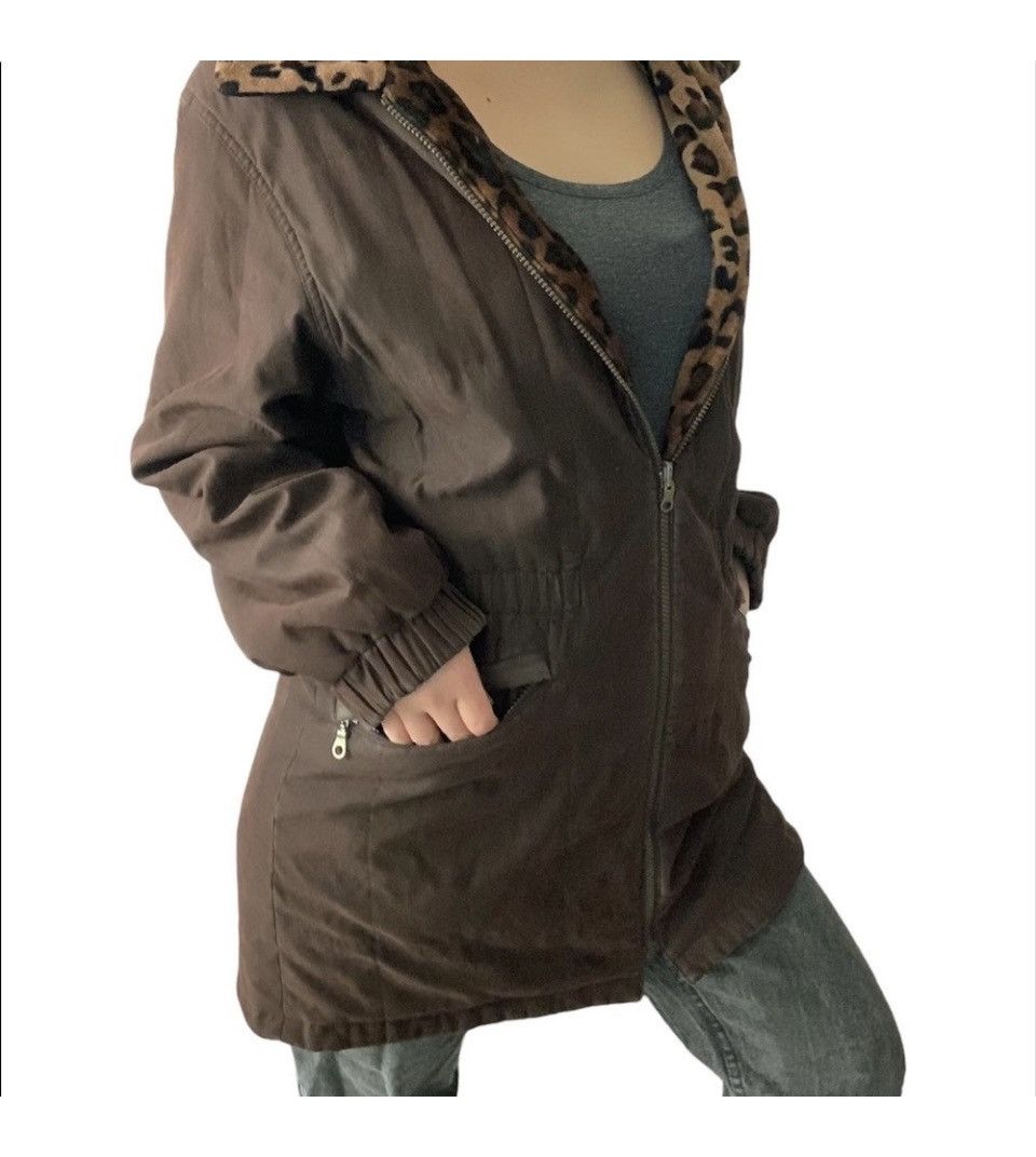 Vintage Vintage 80s Women’s Brown Reversible Winter Overcoat Size M / US 6-8 / IT 42-44 - 4 Thumbnail