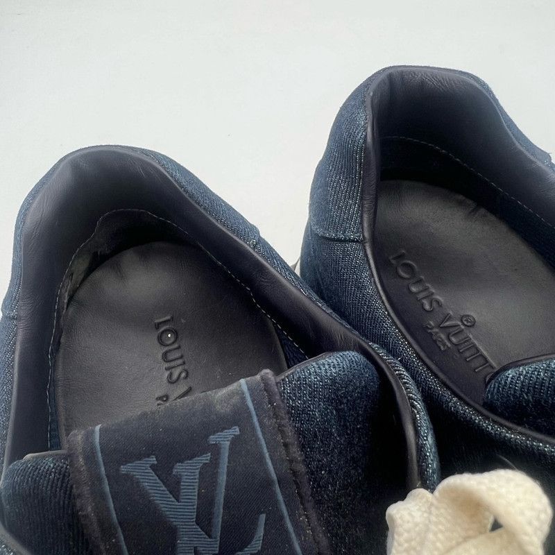 Louis Vuitton Louis Vuitton Blue Denim Casual Sneakers -2508 Size US 10.5 / EU 43-44 - 7 Thumbnail